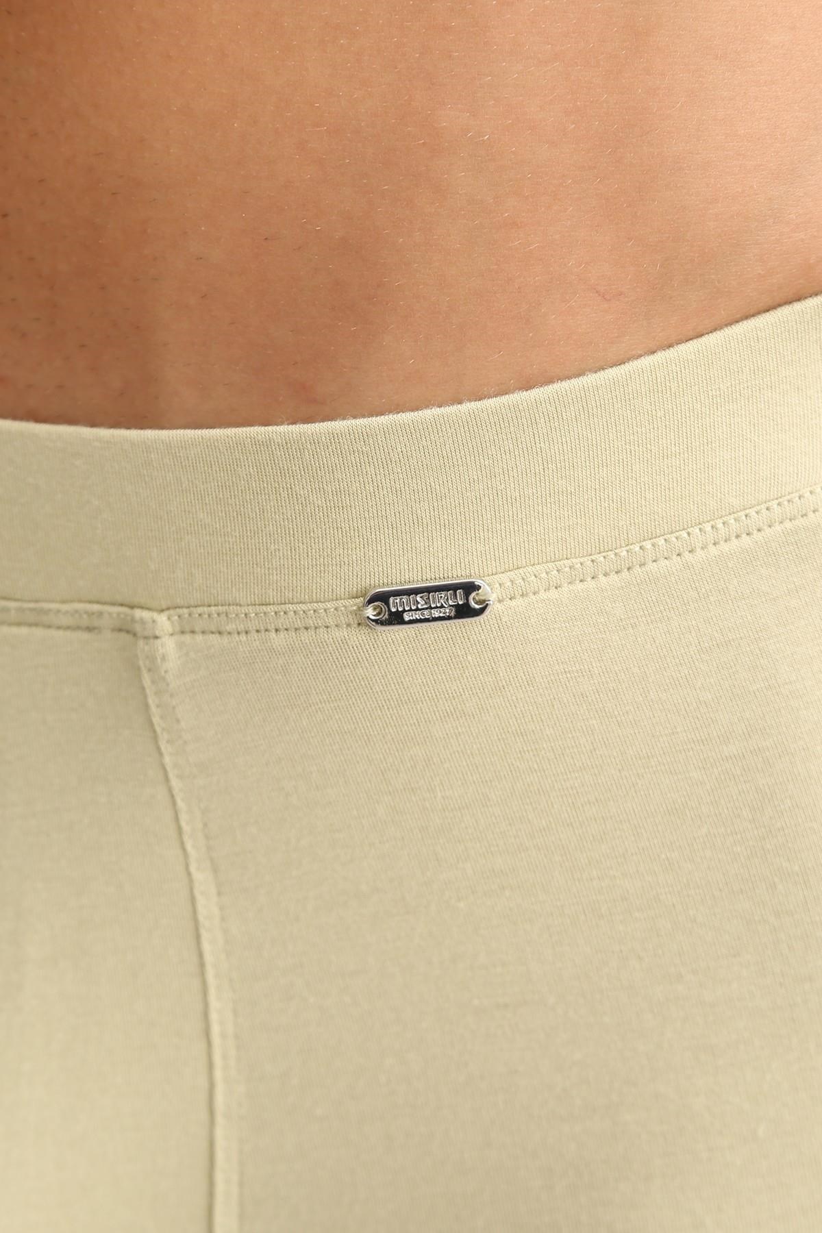 Mısırlı BAMBU ZEUS LUXURY Regular Fit Metal Armalı Long Boxer Haki Ada