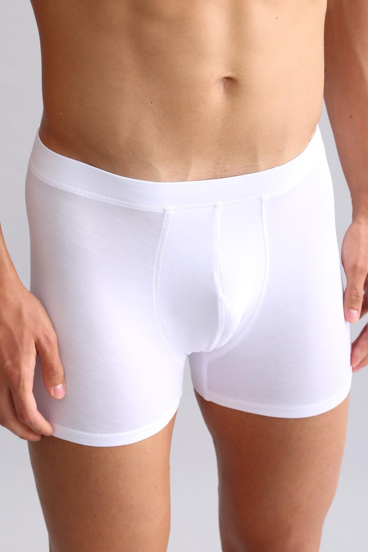 Mısırlı BAMBU ZEUS Regular Fit Boxer Beyaz