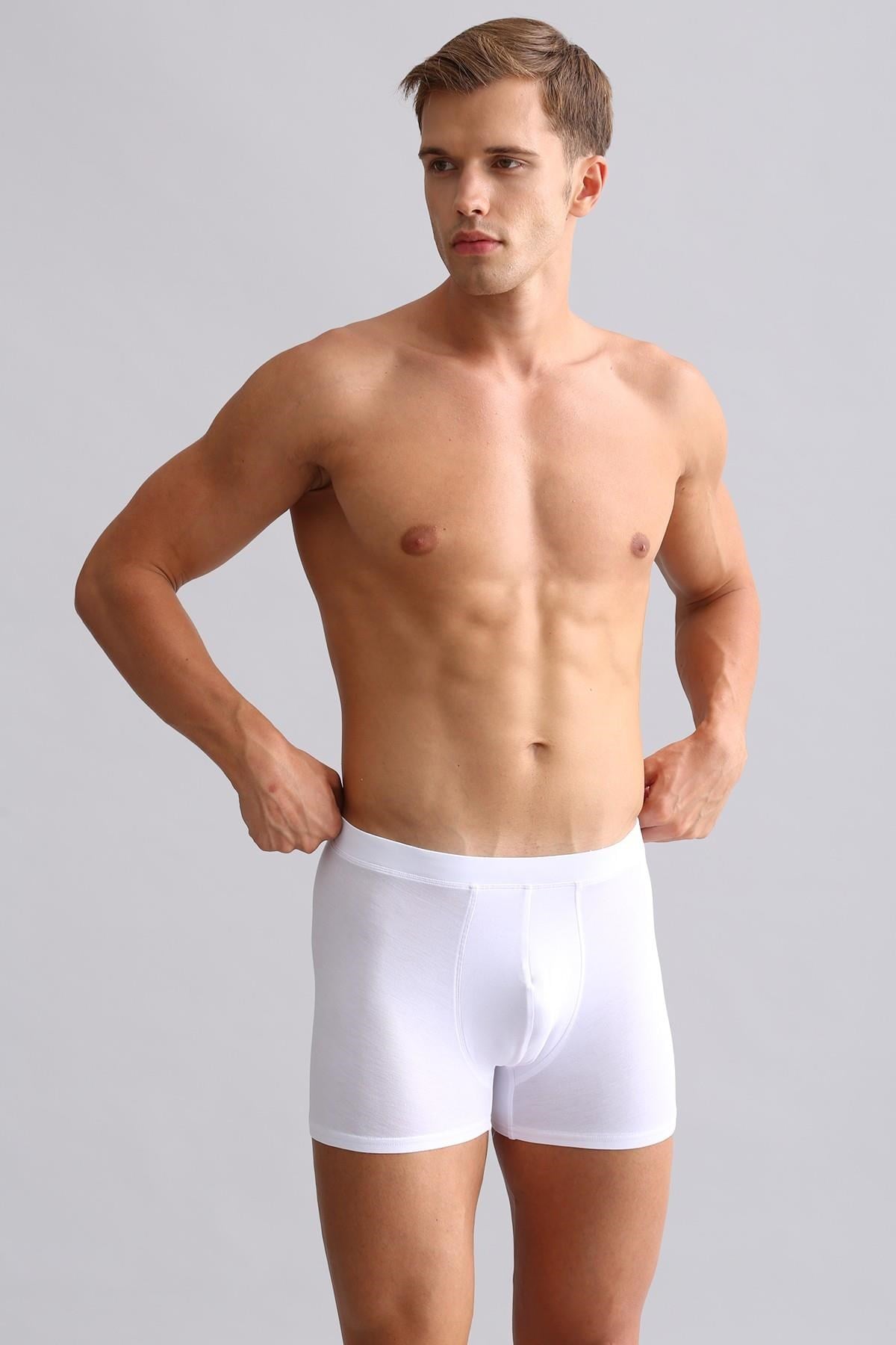 Mısırlı BAMBU ZEUS Regular Fit Boxer Beyaz