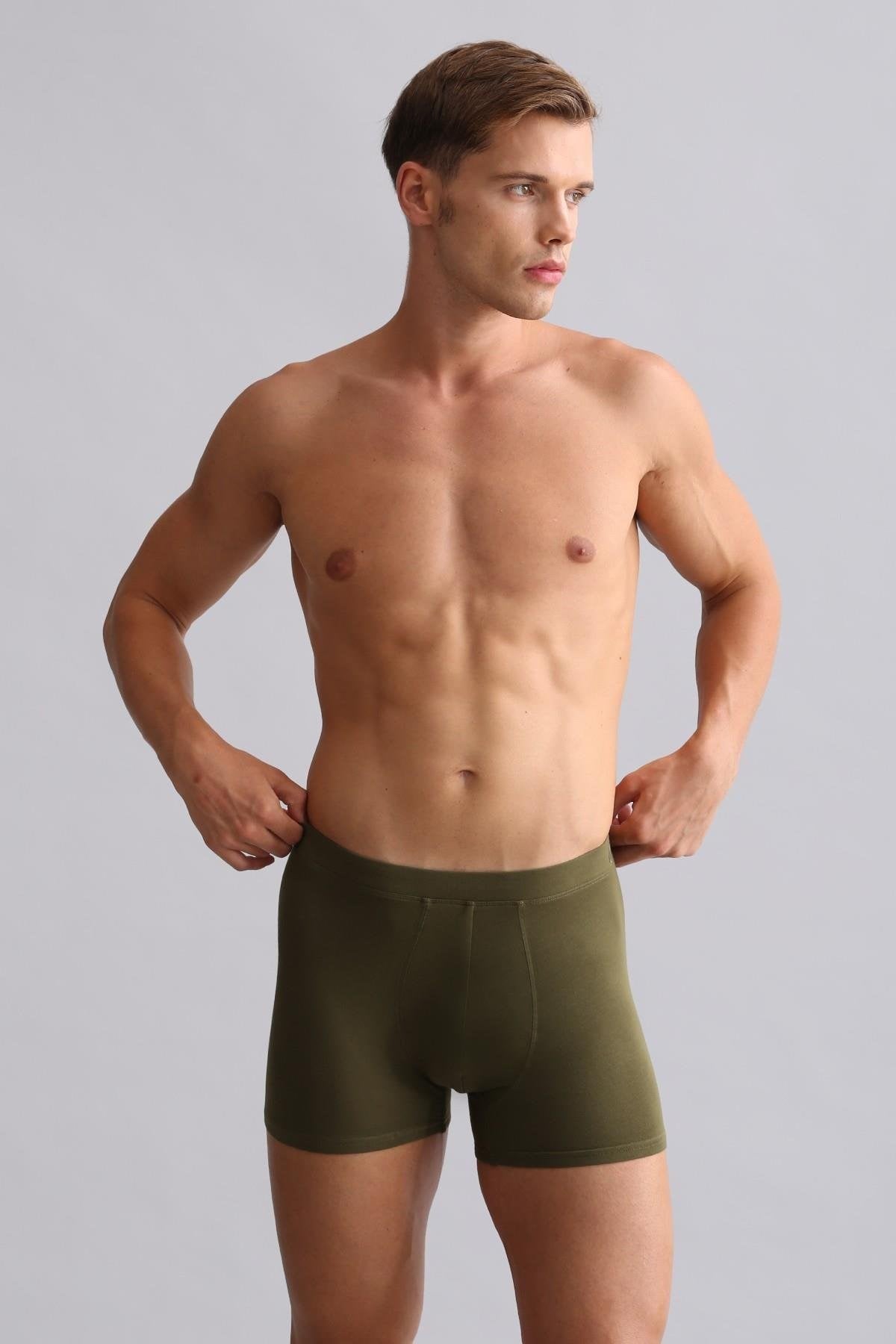 Mısırlı BAMBU ZEUS Regular Fit Boxer Koyu Haki