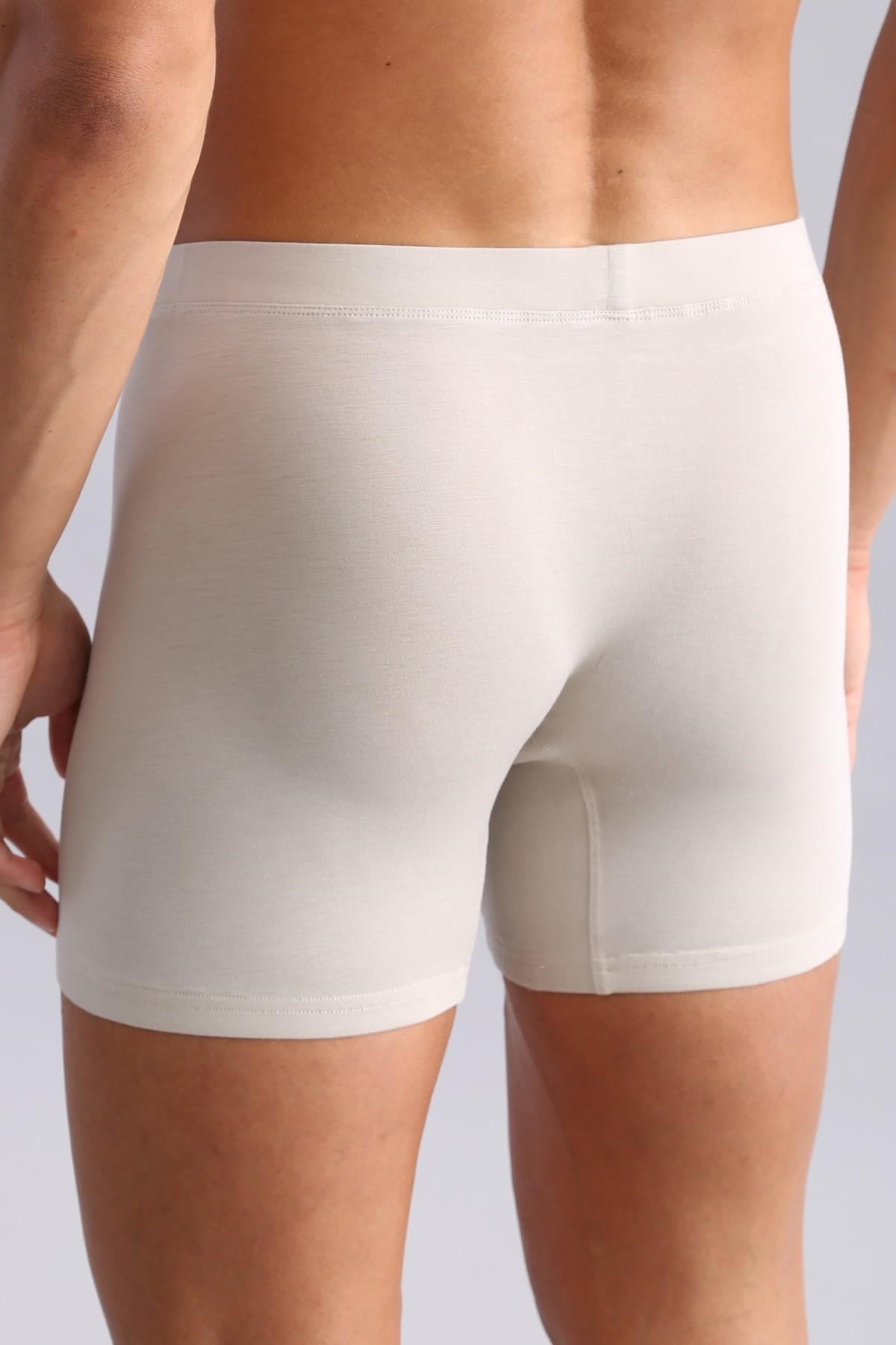 Mısırlı BAMBU ZEUS Regular Fit Long Boxer Toprak Bej