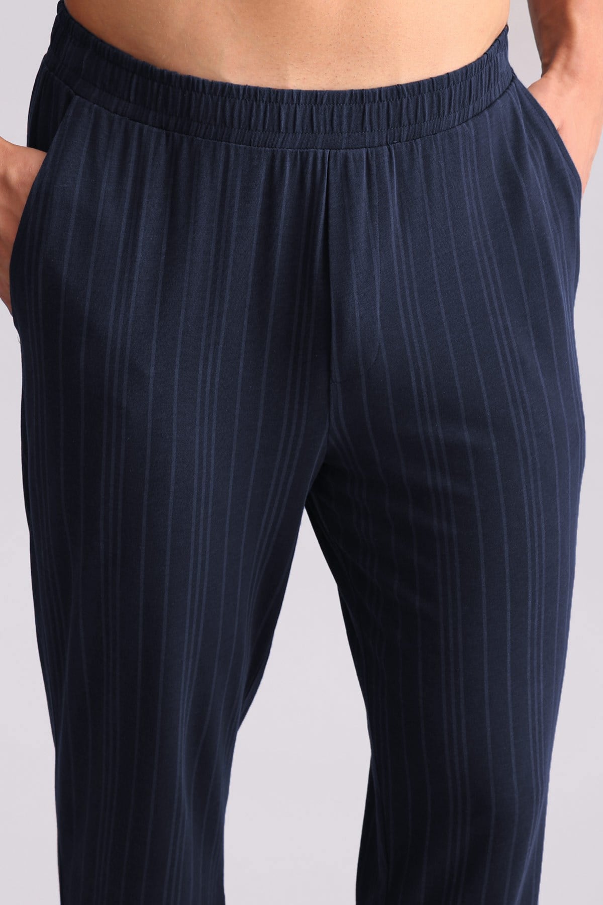 Mısırlı Erkek Bambu Düz Paça Jogger Pantolon Lacivert