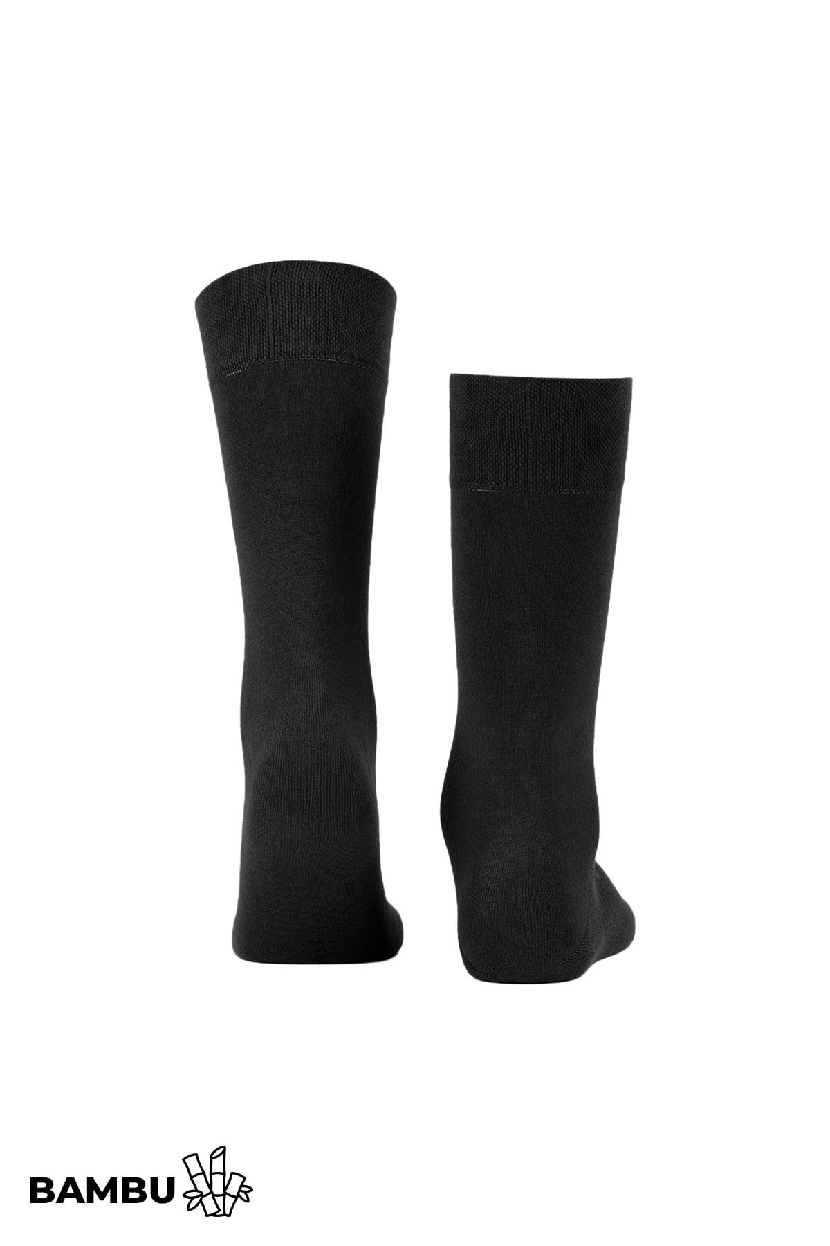 Mısırlı Erkek Bambu Ergonomik Tekli Soket Çorap Siyah