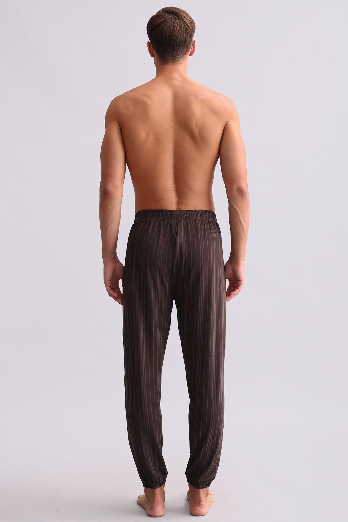 Mısırlı Erkek Bambu Jogger Pantolon Kahverengi