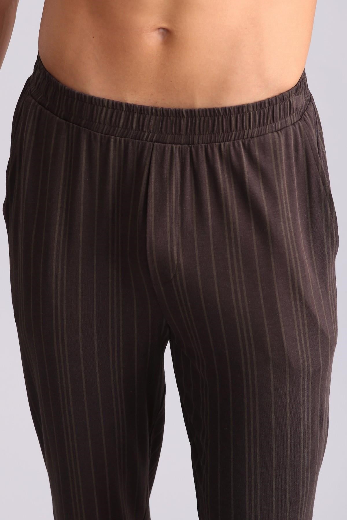 Mısırlı Erkek Bambu Jogger Pantolon Kahverengi
