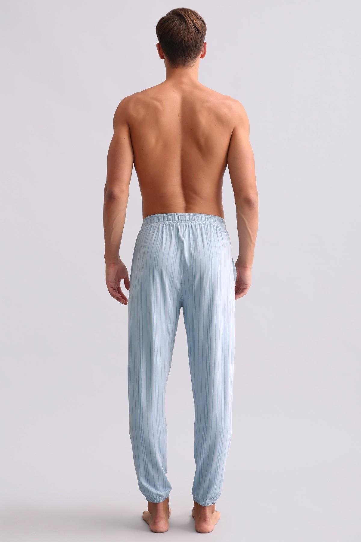 Mısırlı Erkek Bambu Jogger Pantolon Mavi