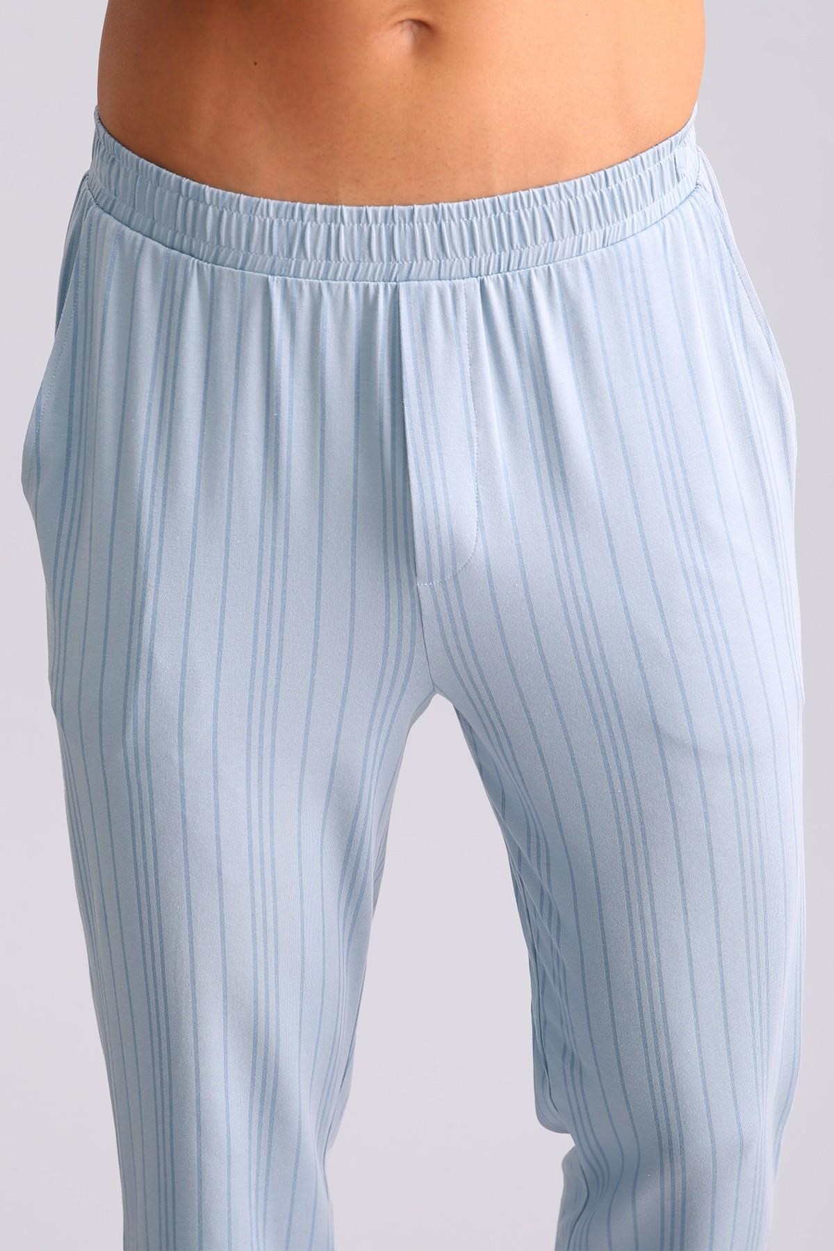 Mısırlı Erkek Bambu Jogger Pantolon Mavi