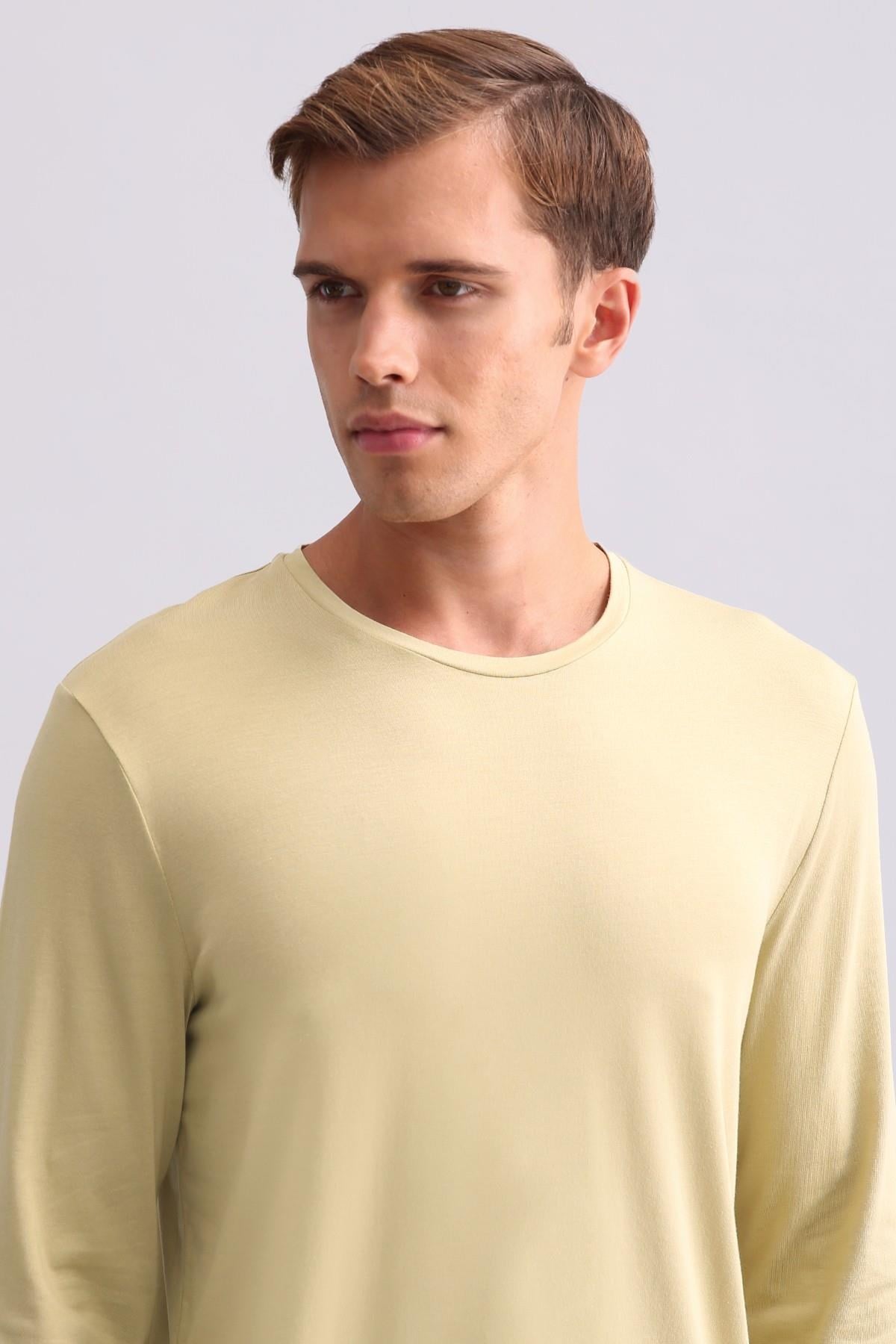 Mısırlı Erkek Bambu Sweatshirt Adaçayı Yeşili