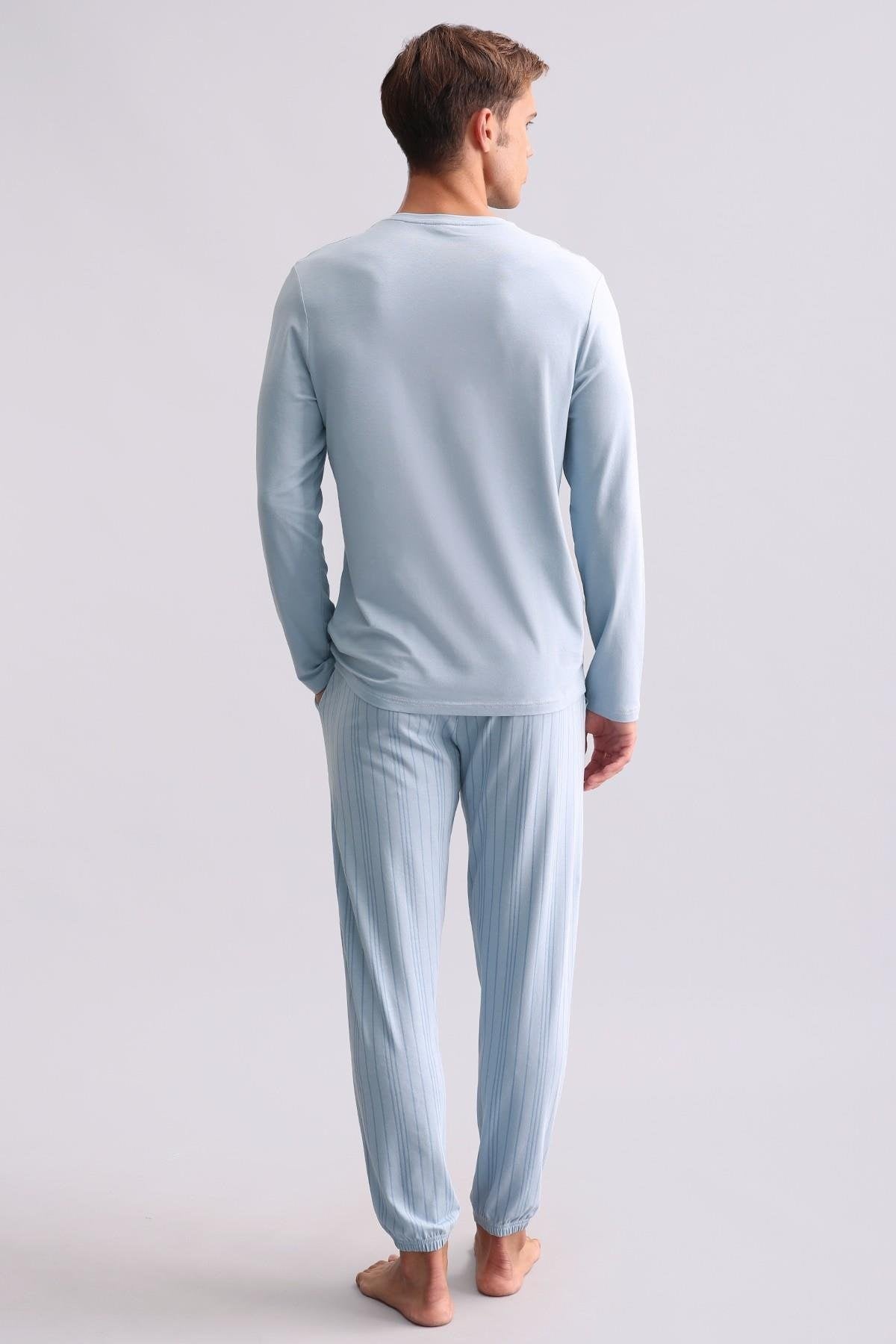 Mısırlı Erkek Bambu Sweatshirt Mavi