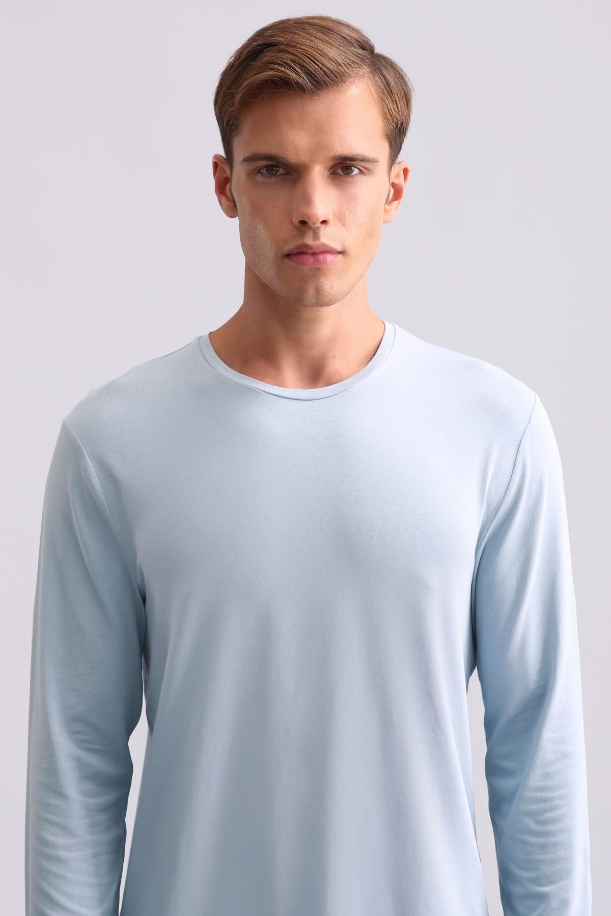 Mısırlı Erkek Bambu Sweatshirt Mavi