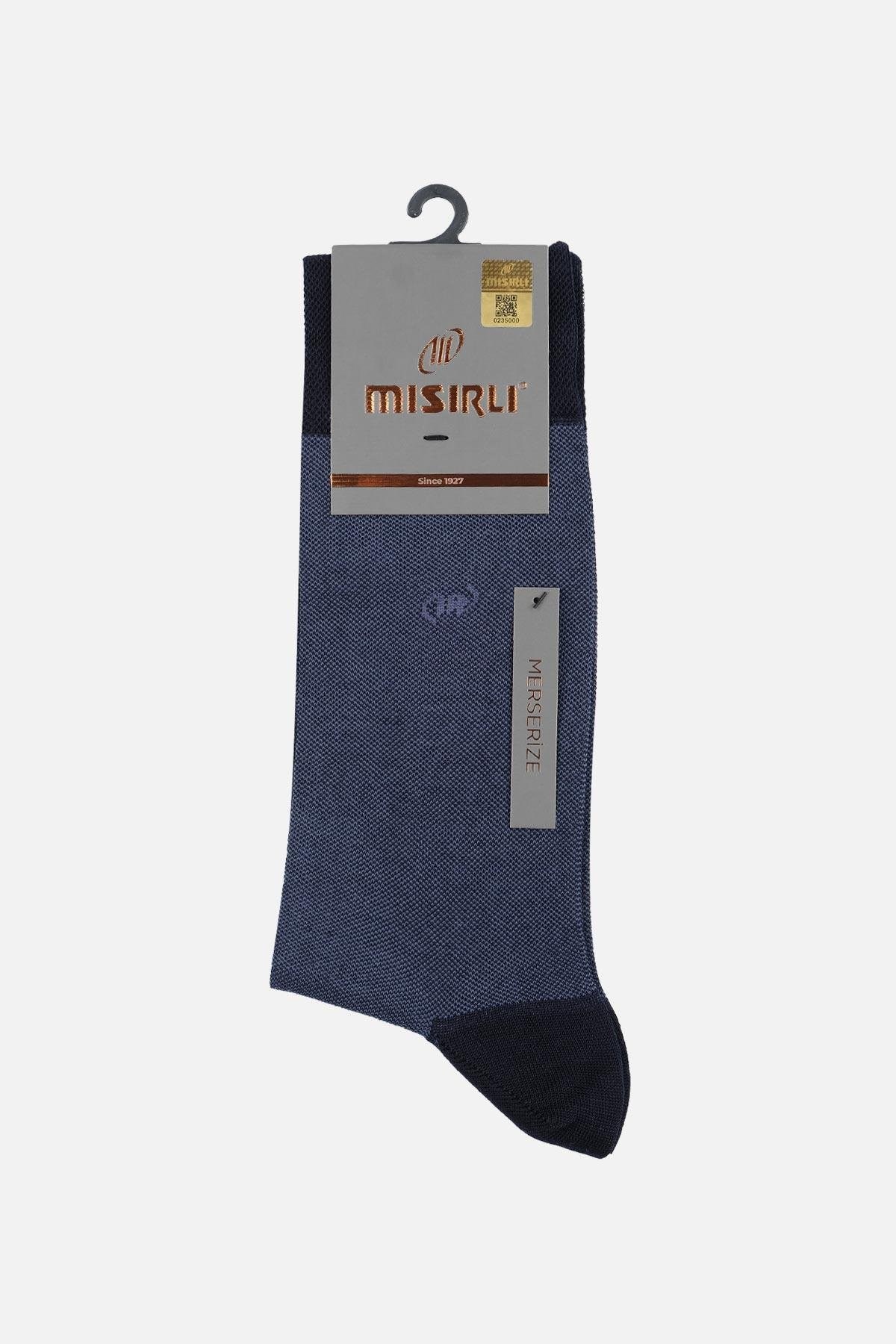 Mısırlı Erkek Merserize Tekli Yazlık Soket Çorap Lacivert