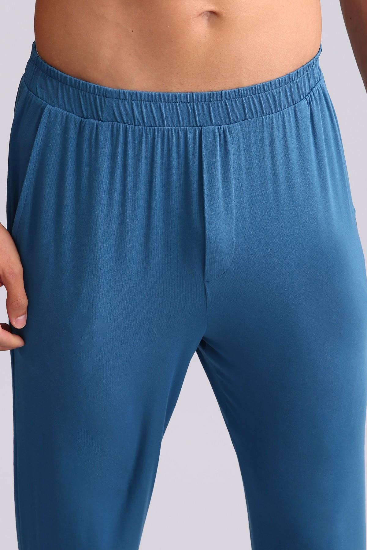 Mısırlı Erkek Modal Düz Paça Pantolon Koyu Lacivert