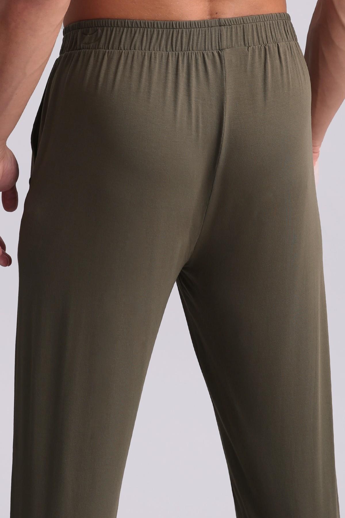 Mısırlı Erkek Modal Düz Paça Pantolon Haki