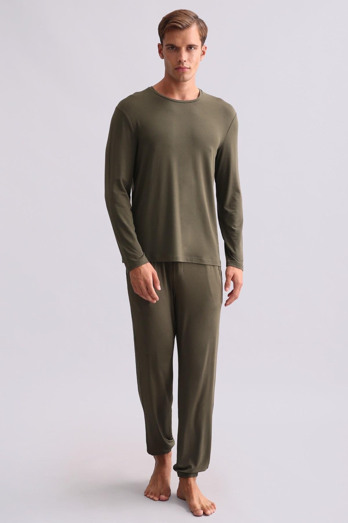 Mısırlı Erkek Modal Sweatshirt Haki