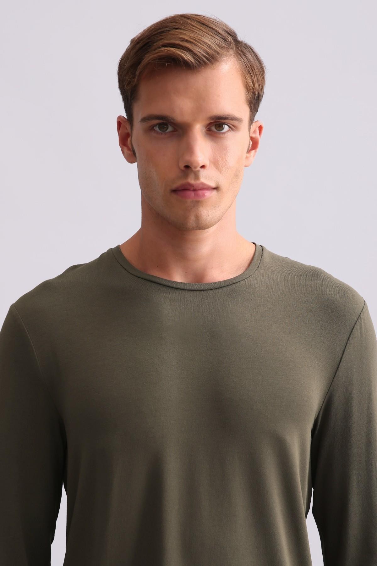 Mısırlı Erkek Modal Sweatshirt Haki