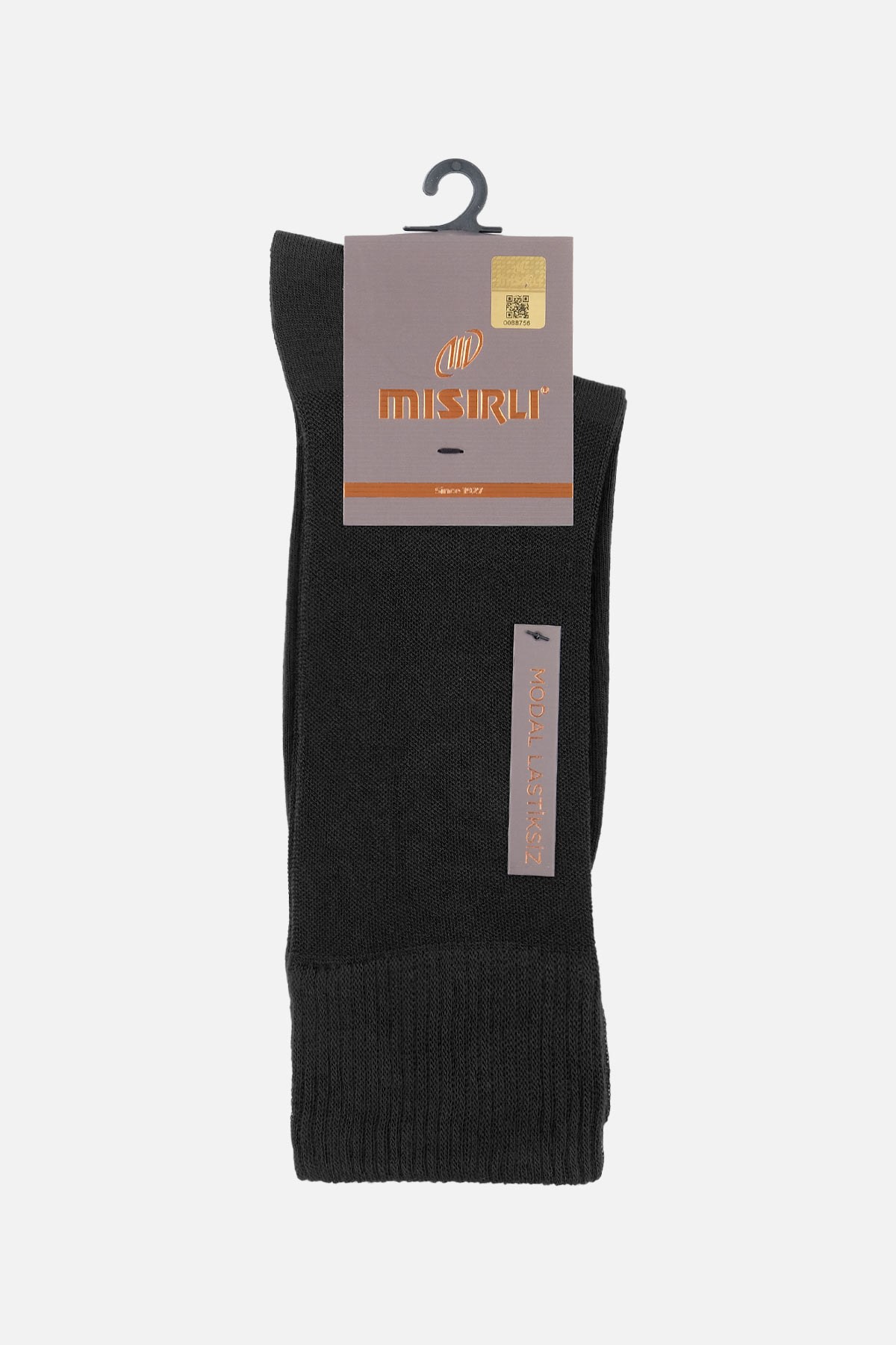 Mısırlı Erkek Modal Tekli DİABETİKER Lastiksiz Uzun Soket Çorap Siyah