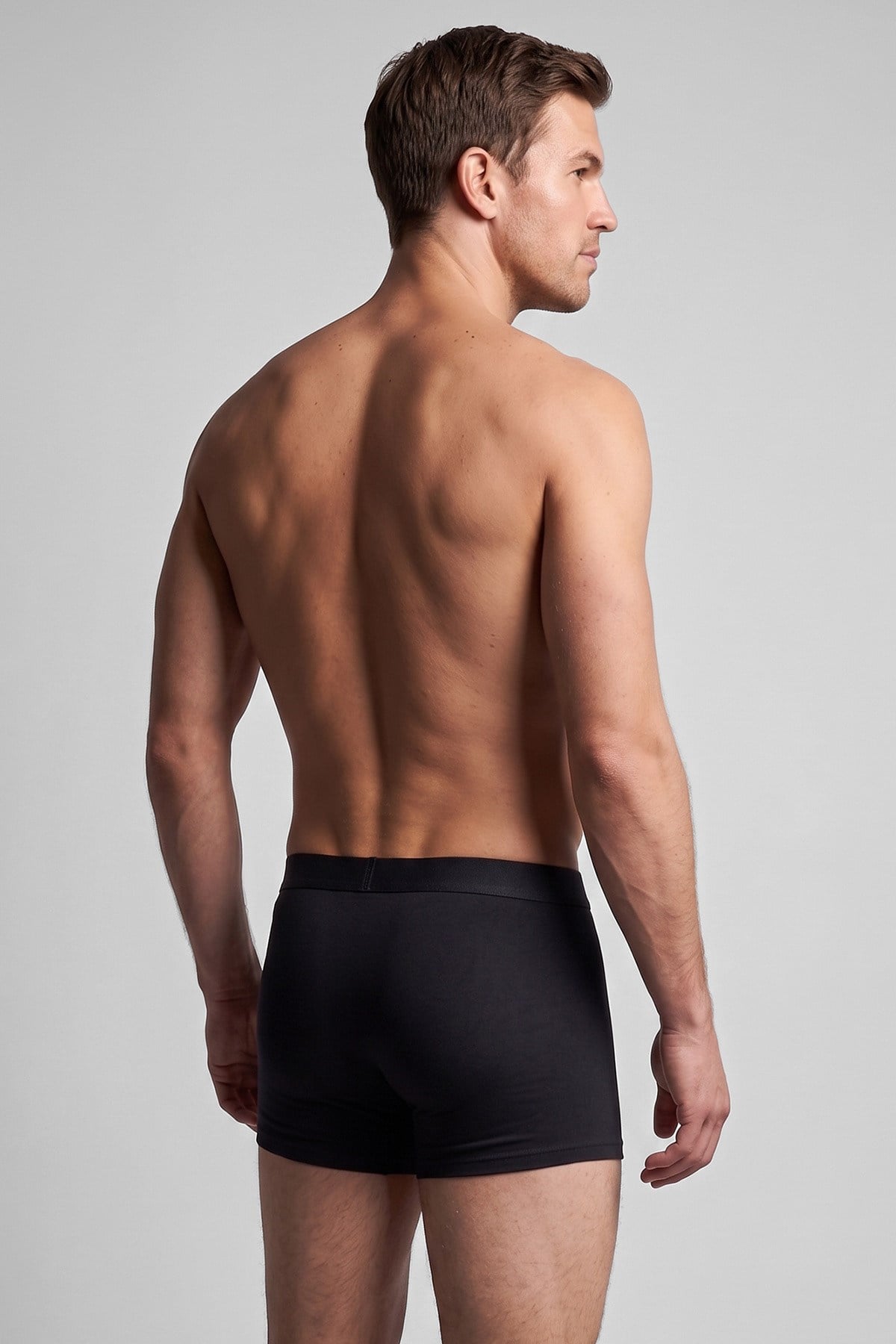 Mısırlı Erkek Pamuklu Ekonamik Üçlü Pack Boxer Siyah
