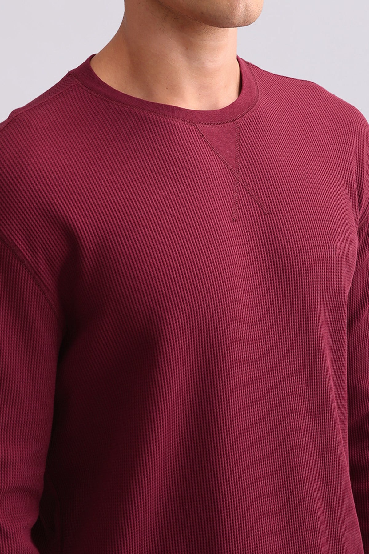 Mısırlı Erkek Pamuklu Uzun Kollu Pijama Takımı Bordo
