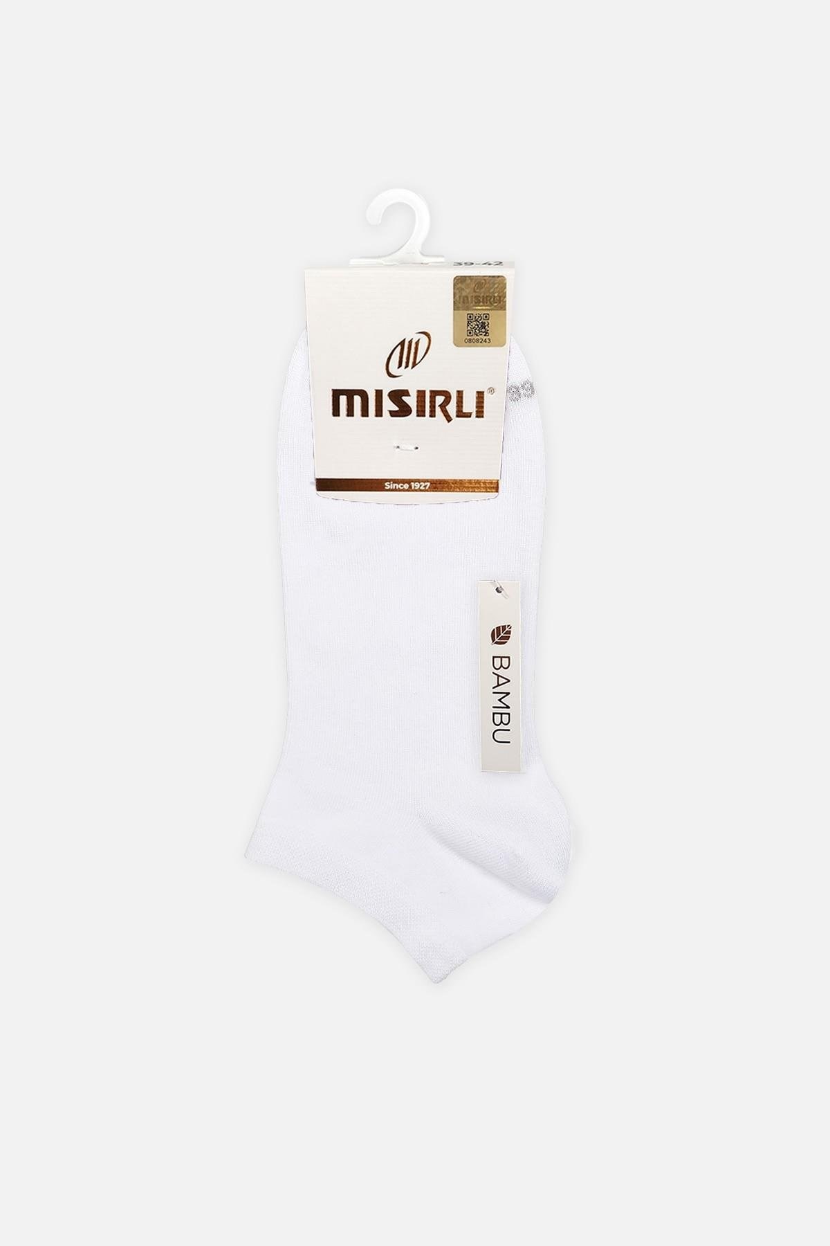 Mısırlı Kadın Bambu Tekli Yazlık Patik Çorap Beyaz