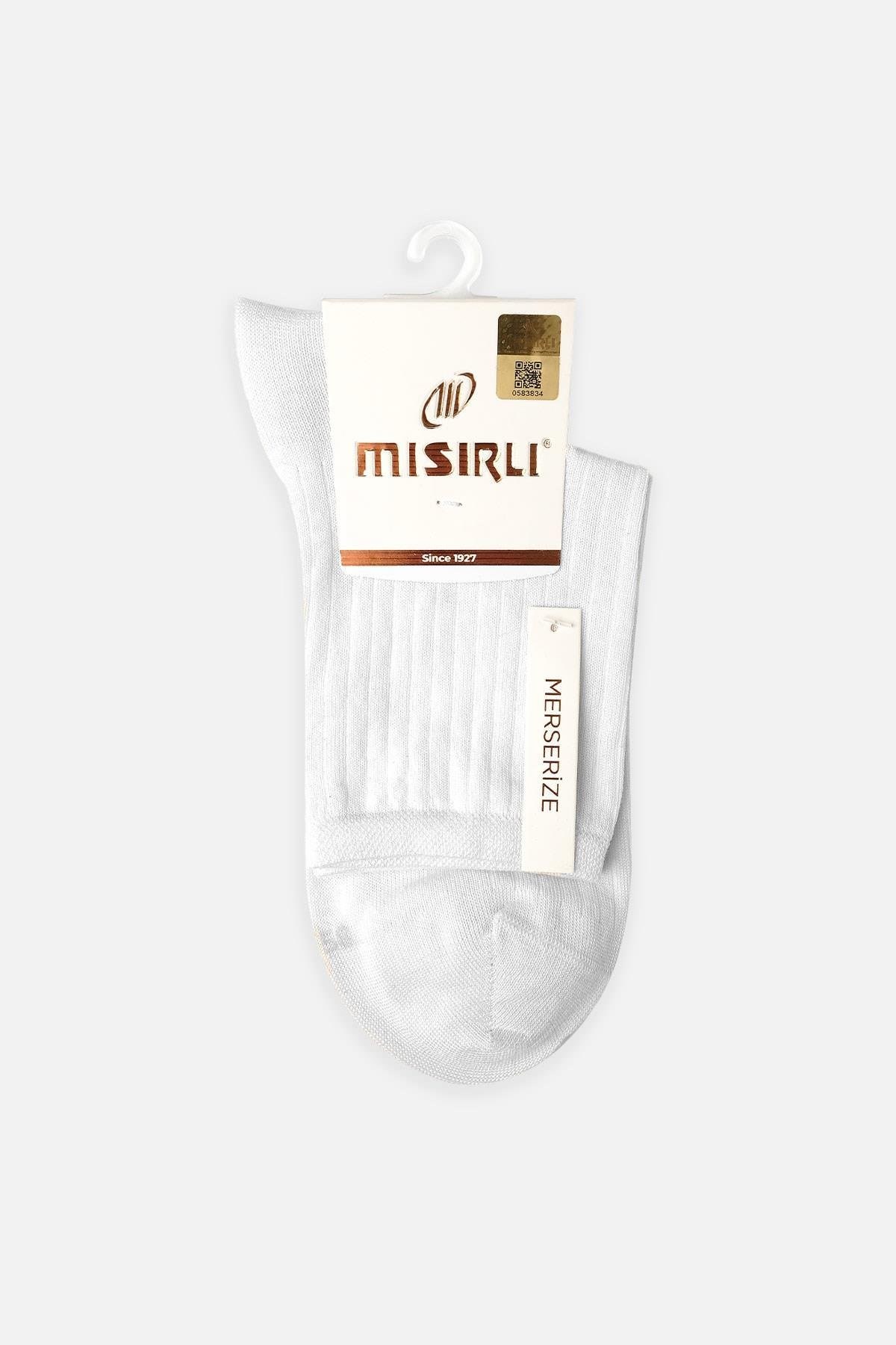 Mısırlı Kadın Merserize Tekli Soket Çorap Beyaz