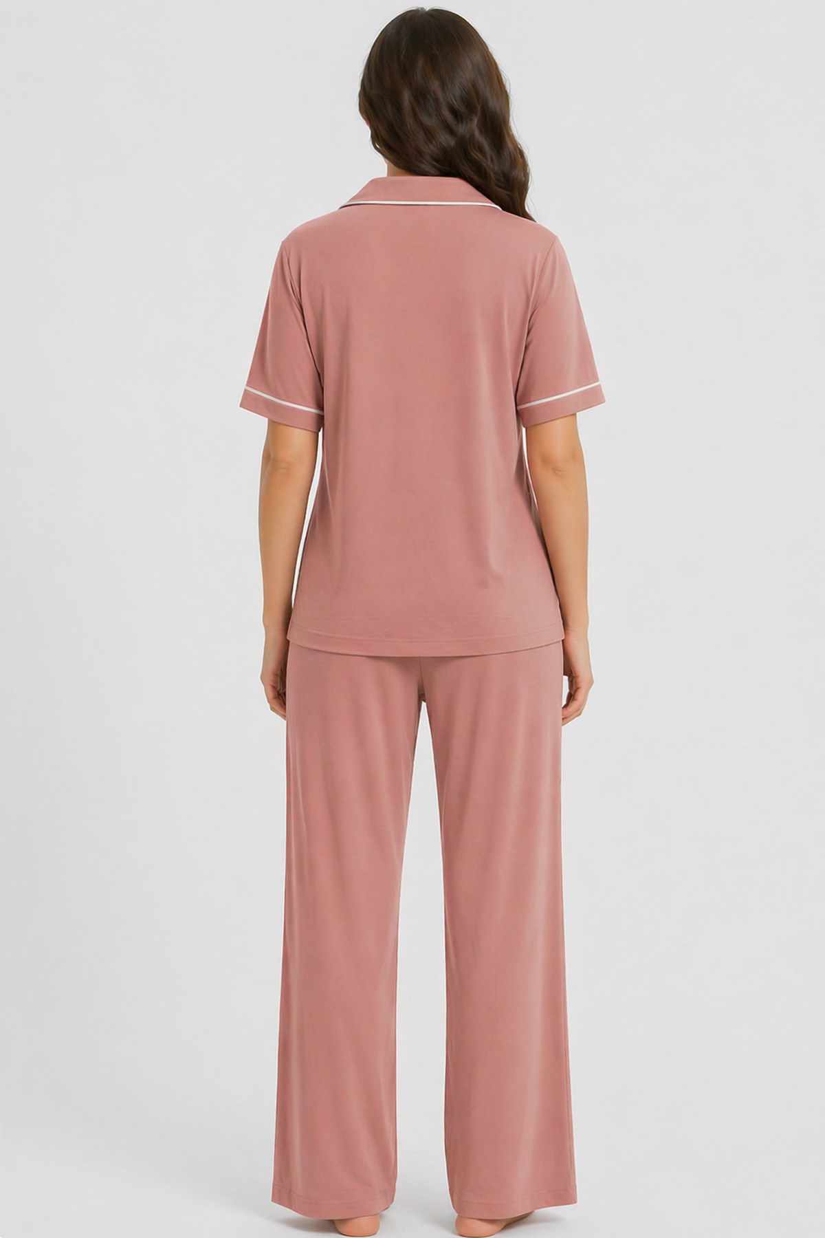 Mısırlı Kadın Modal Pijama Takım Açık Pembe