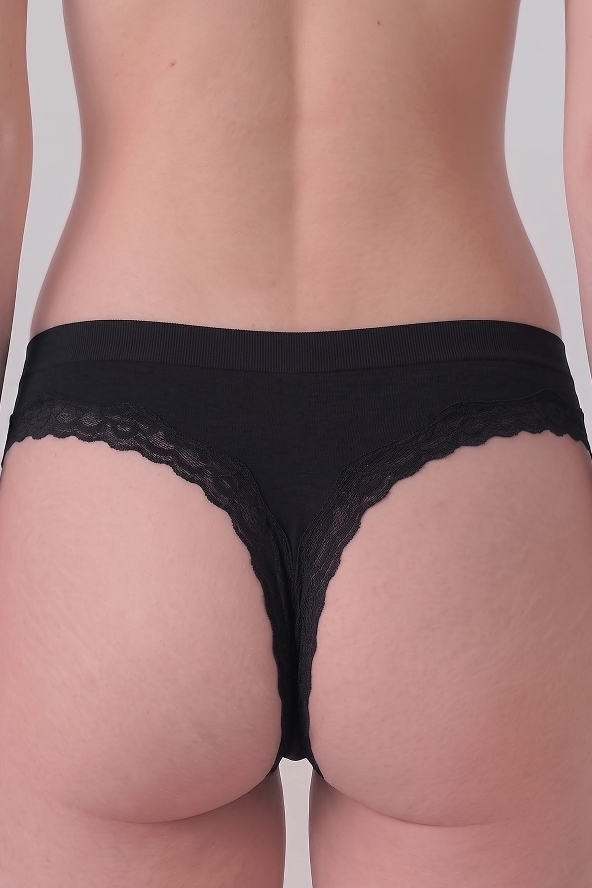 Mısırlı Kadın Modal Seamless Tanga Slip Siyah