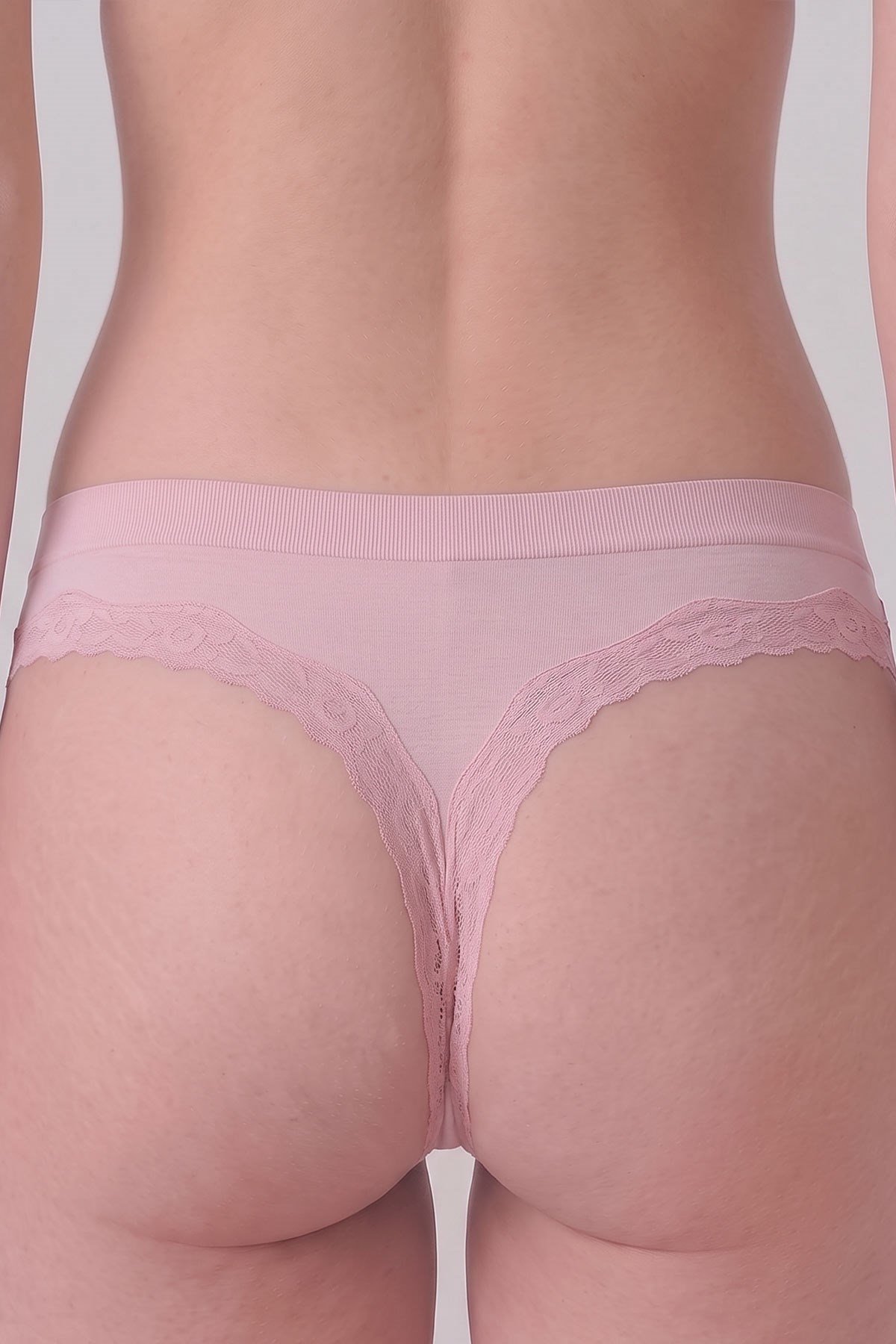 Mısırlı Kadın Modal Seamless Tanga Slip Pudra