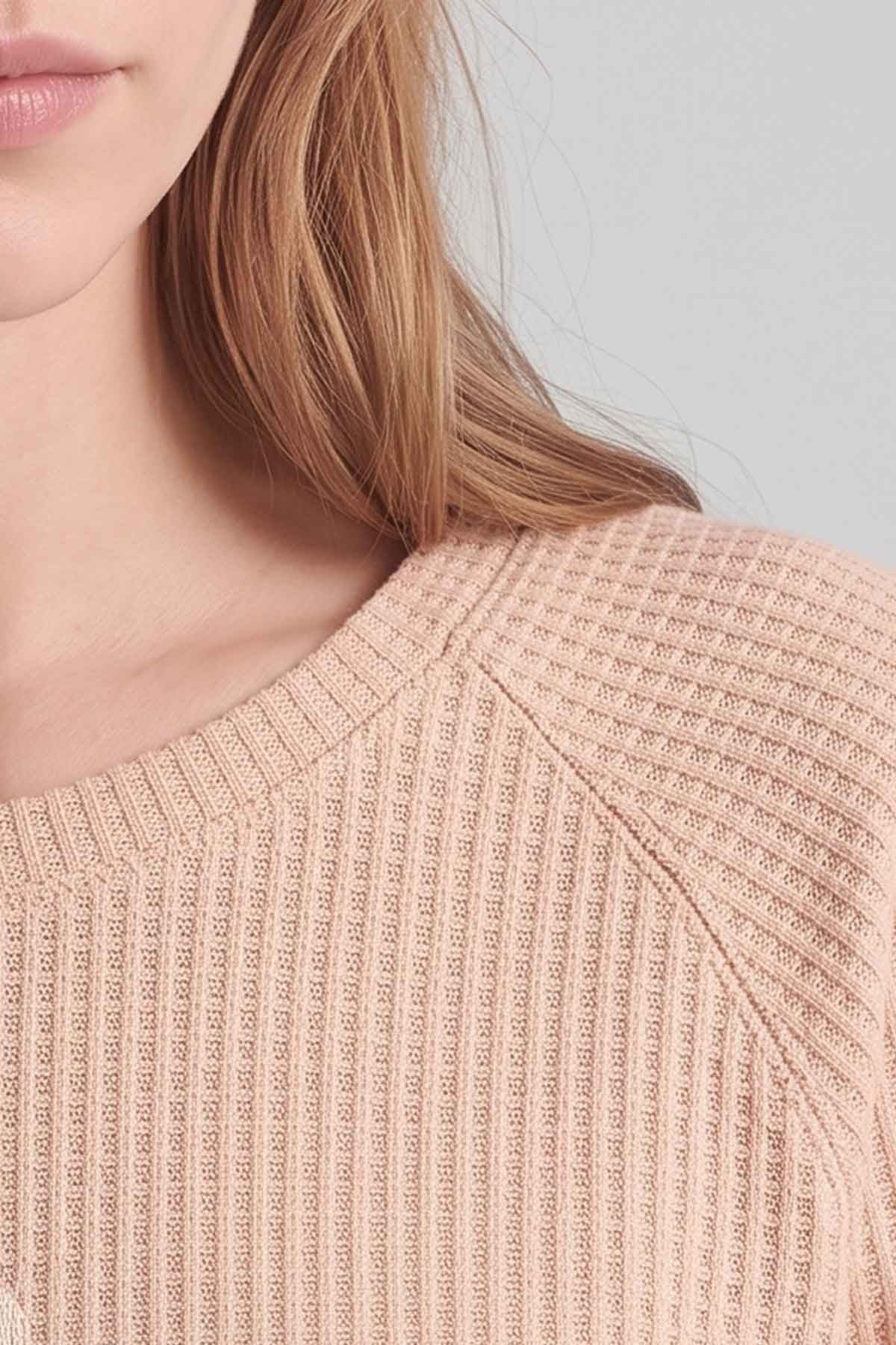 Mısırlı Kadın Pamuk Gofre Kumaş Pijama Takım Açık Pembe