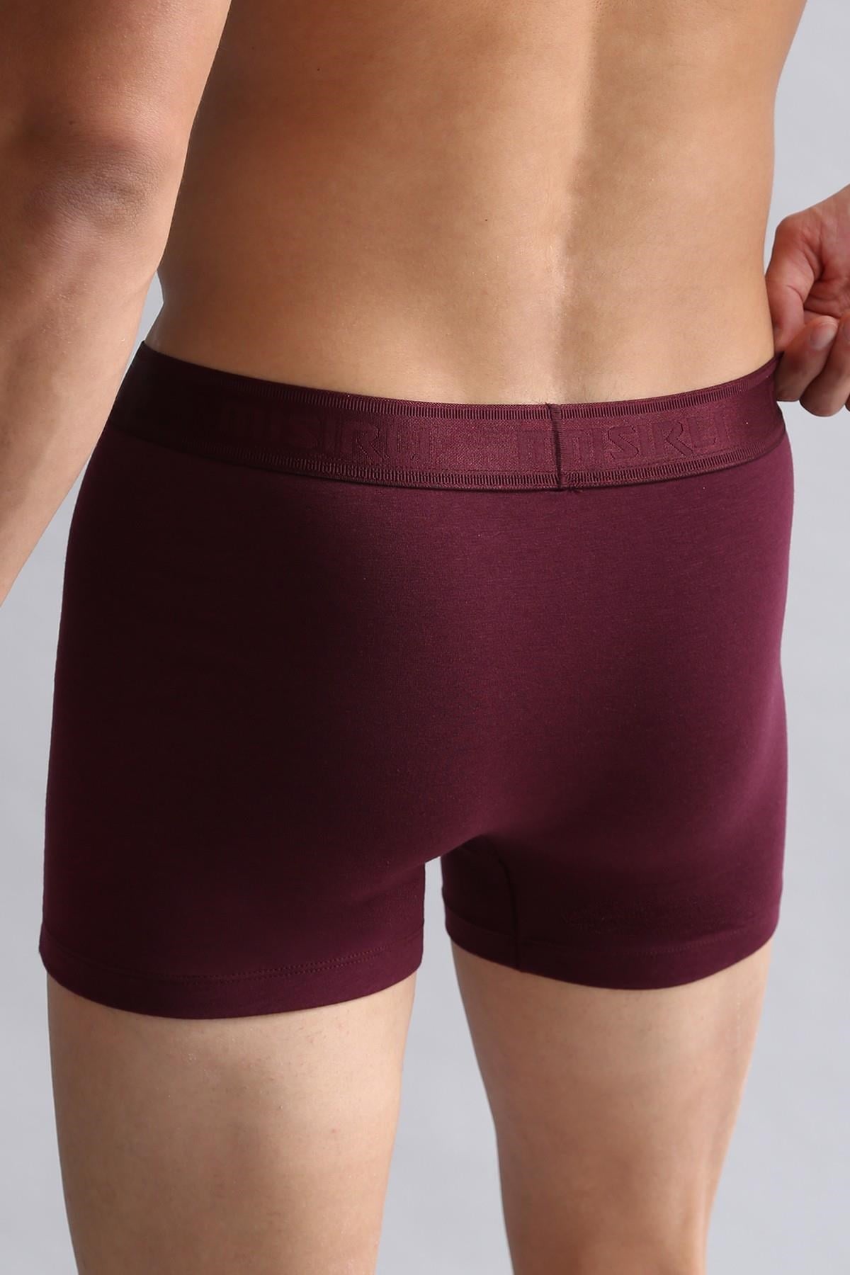 Mısırlı Modal by TENCEL Compact Cotton Klasik Boxer Bordo