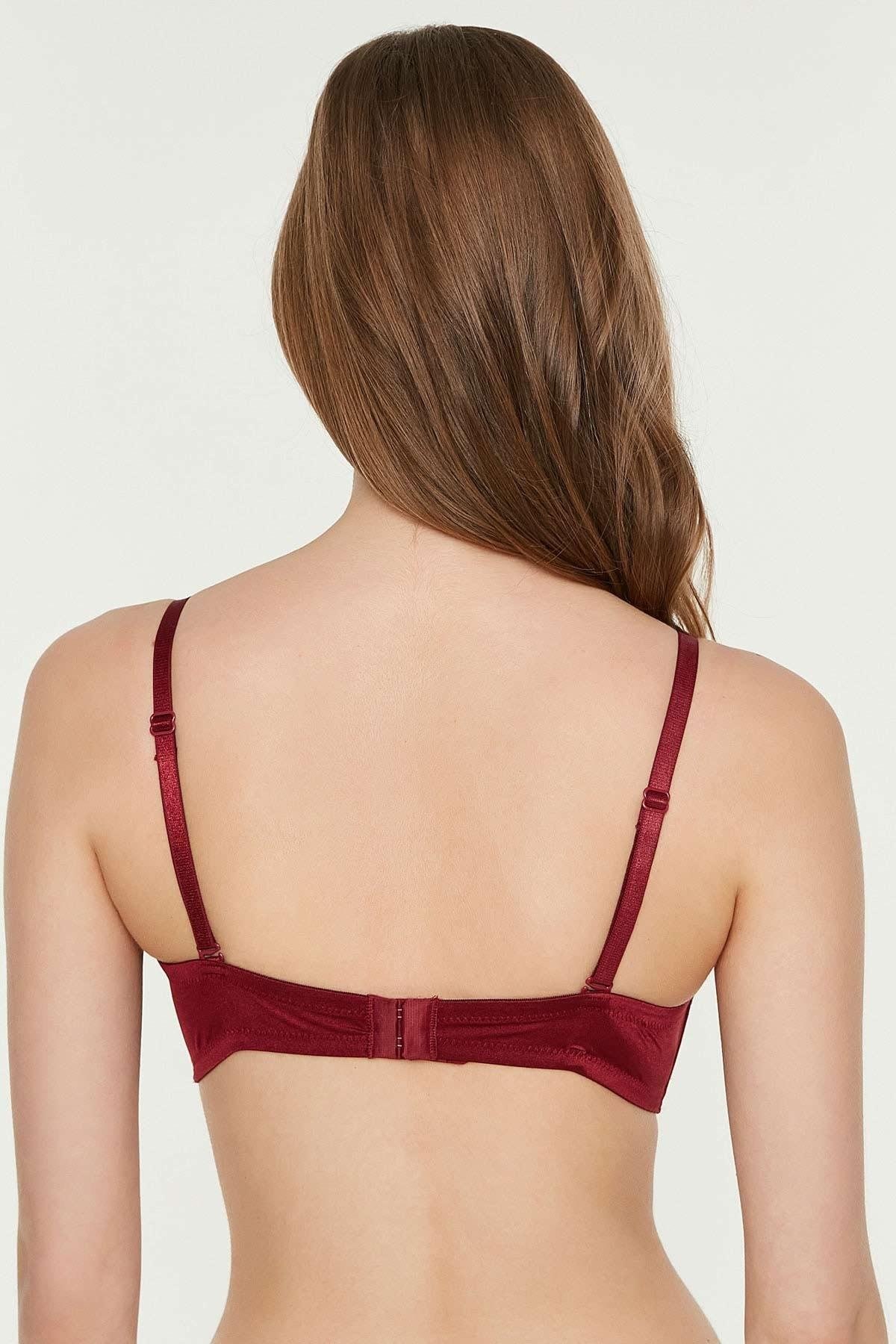 Mısırlı New Bra B Cup Extra Push Up Basic Sütyen Bordo