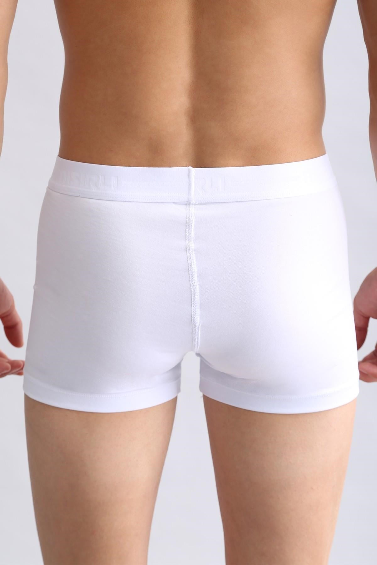 Mısırlı ORGANIC Pamuklu Compact Cotton Klasik Boxer Beyaz