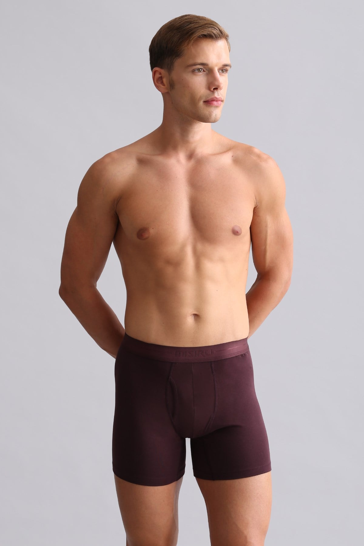 Mısırlı ORGANIC Pamuklu SPARTACUS PLUS PERFORMANCE Long Boxer Mor