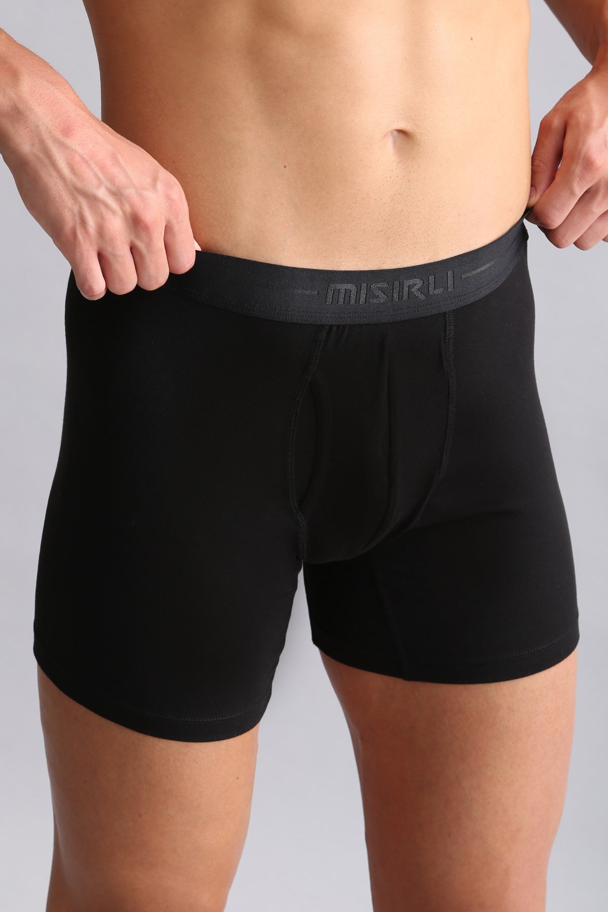Mısırlı ORGANIC Pamuklu SPARTACUS PLUS PERFORMANCE Long Boxer Siyah