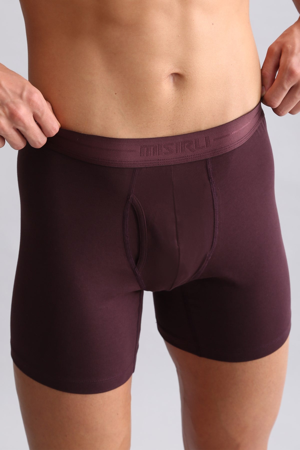 Mısırlı ORGANIC Pamuklu SPARTACUS PLUS PERFORMANCE Long Boxer Mor
