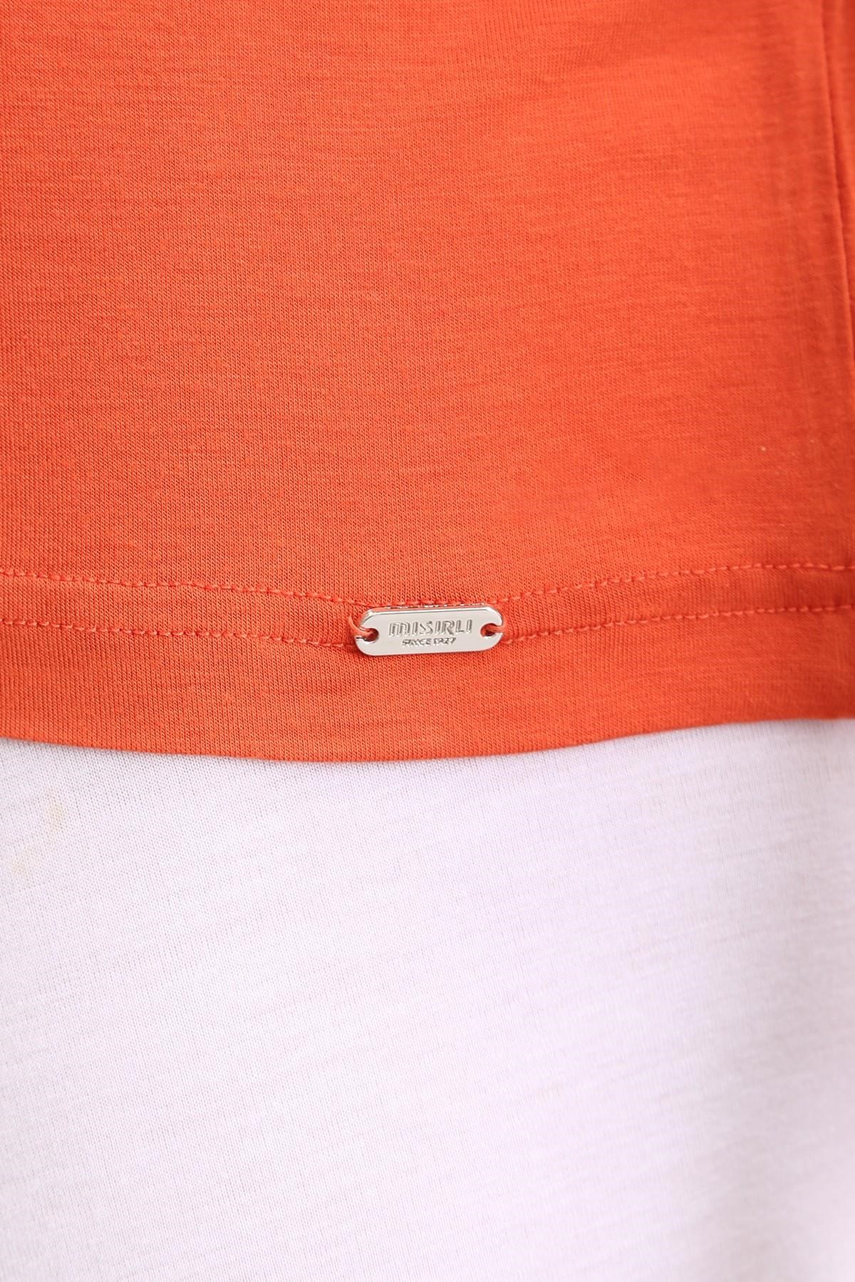 Mısırlı ORGANIC Pamuklu ZEUS LUXURY Regular Fit Bisiklet Yaka Fanila / T-Shirt Pas Kırmızı