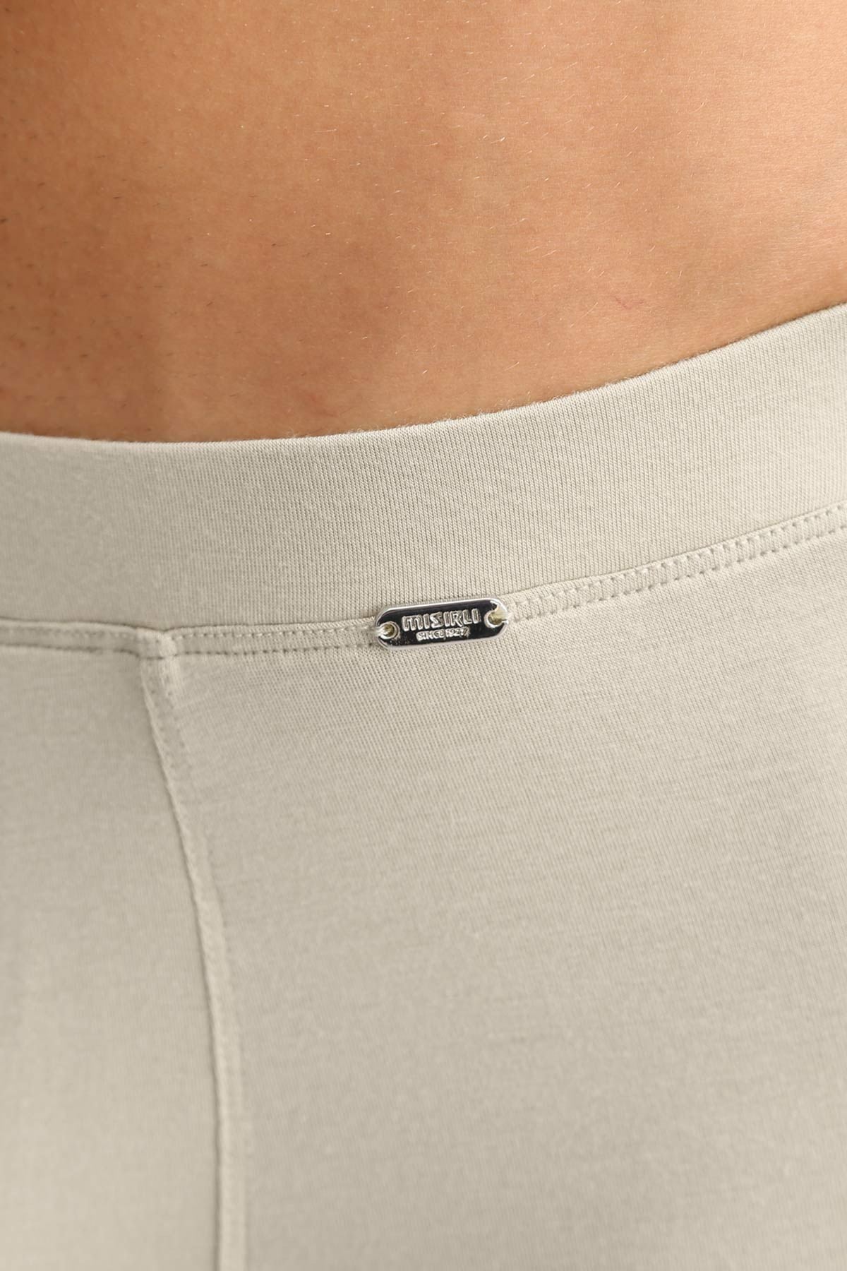 Mısırlı ORGANIC Pamuklu ZEUS LUXURY Regular Fit Metal Armalı Long Boxer Toprak Bej