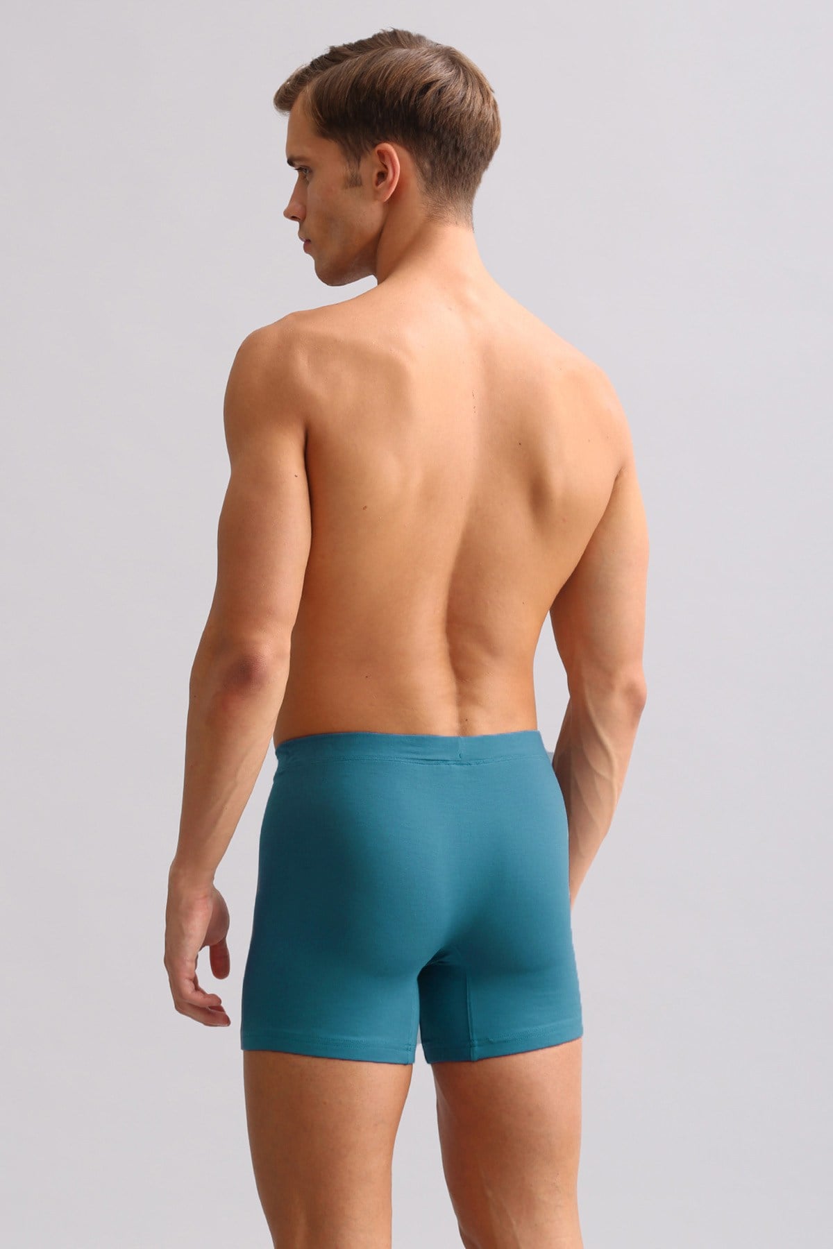 Mısırlı ORGANIC Pamuklu ZEUS LUXURY Regular Fit Metal Armalı Long Boxer Fit Green