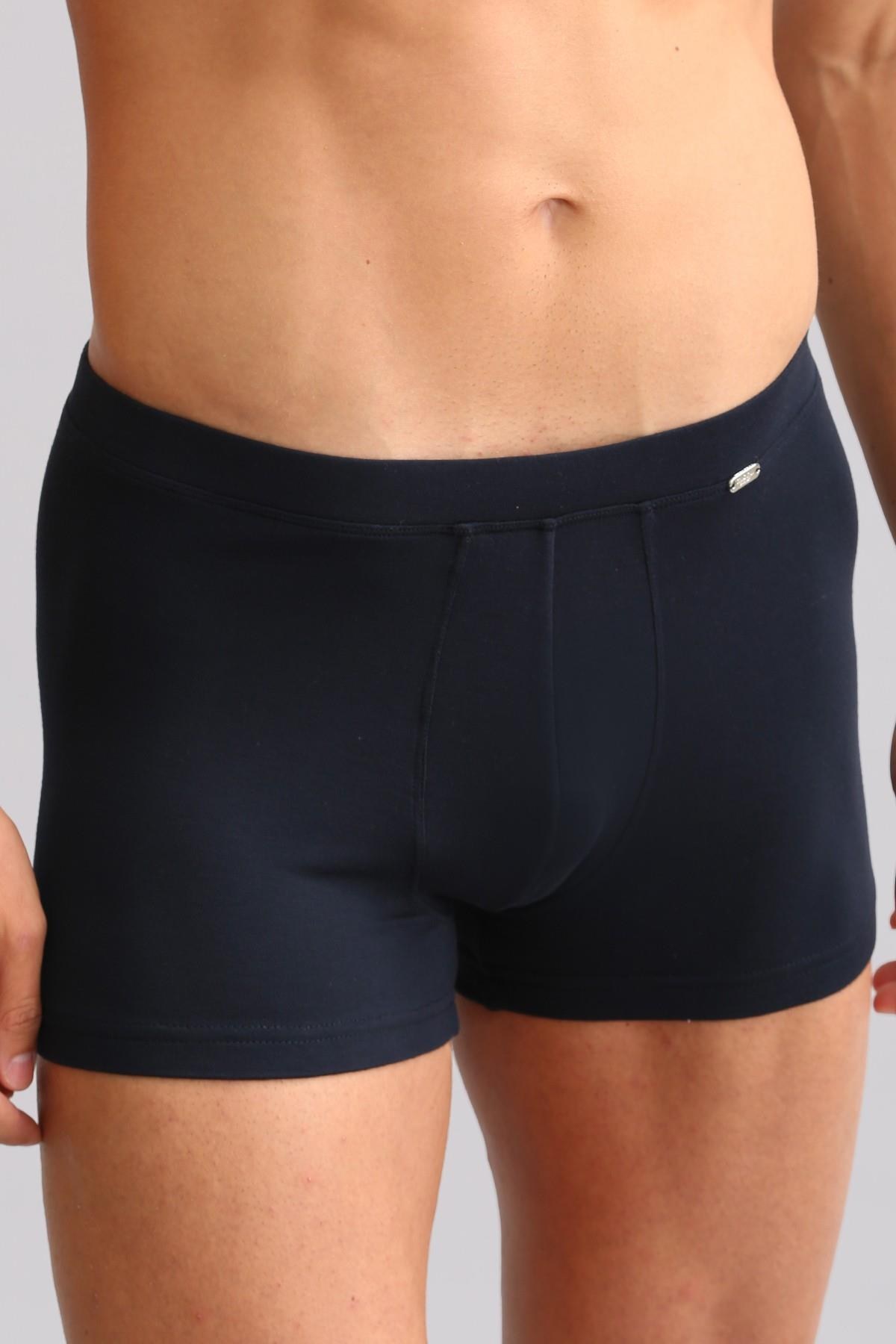Mısırlı ORGANIC Pamuklu ZEUS LUXURY Regular Fit Metal Armalı Boxer Lacivert