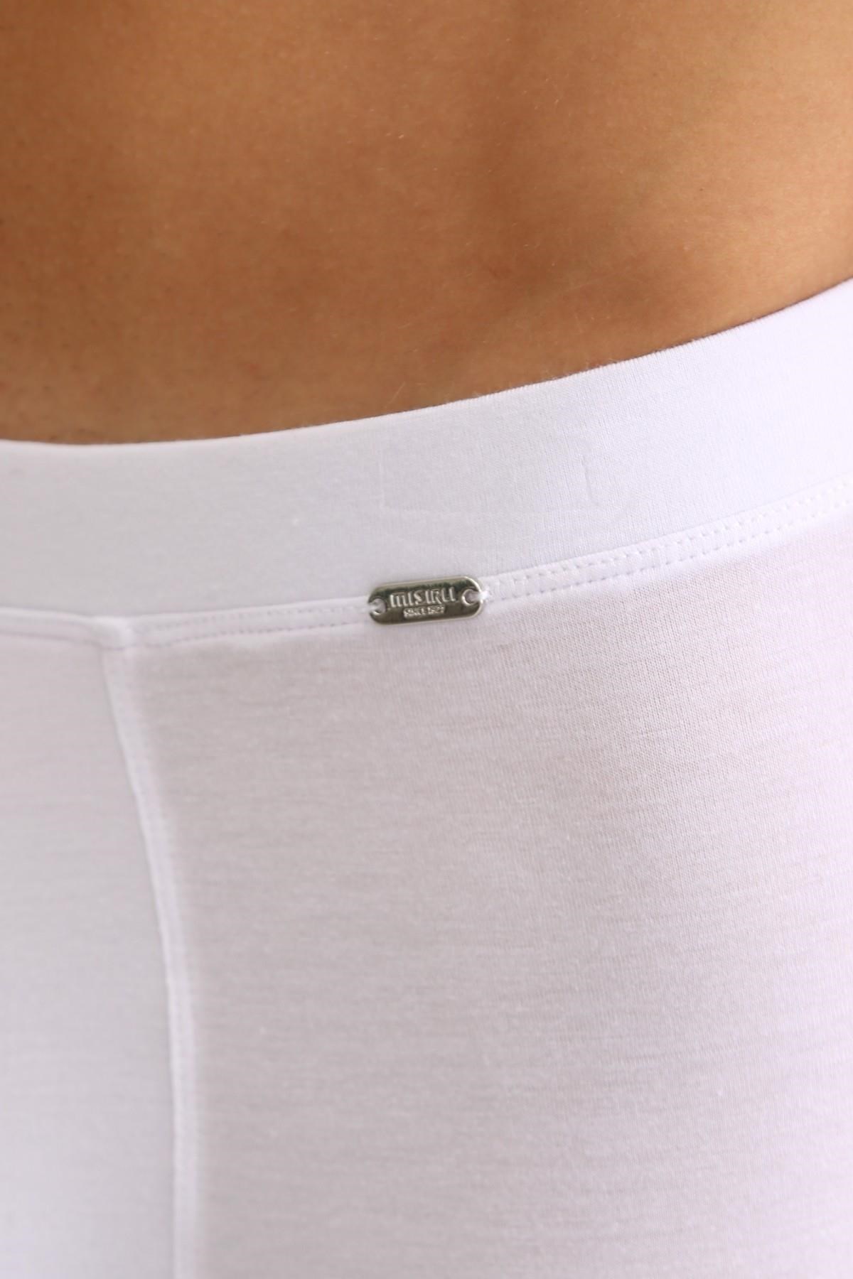 Mısırlı ORGANIC Pamuklu ZEUS LUXURY Regular Fit Metal Armalı Long Boxer Beyaz
