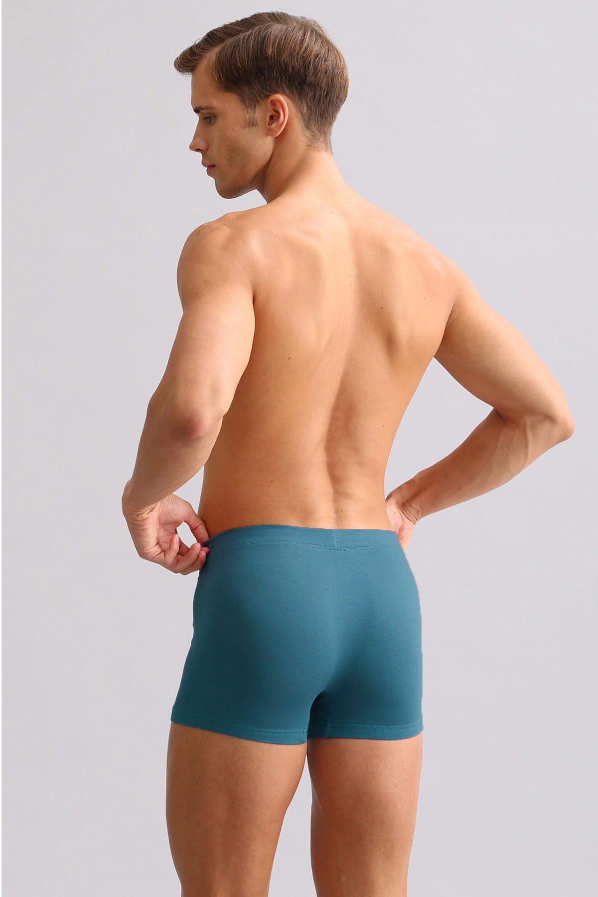 Mısırlı ORGANIC Pamuklu ZEUS LUXURY Regular Fit Metal Armalı Boxer Fit Green