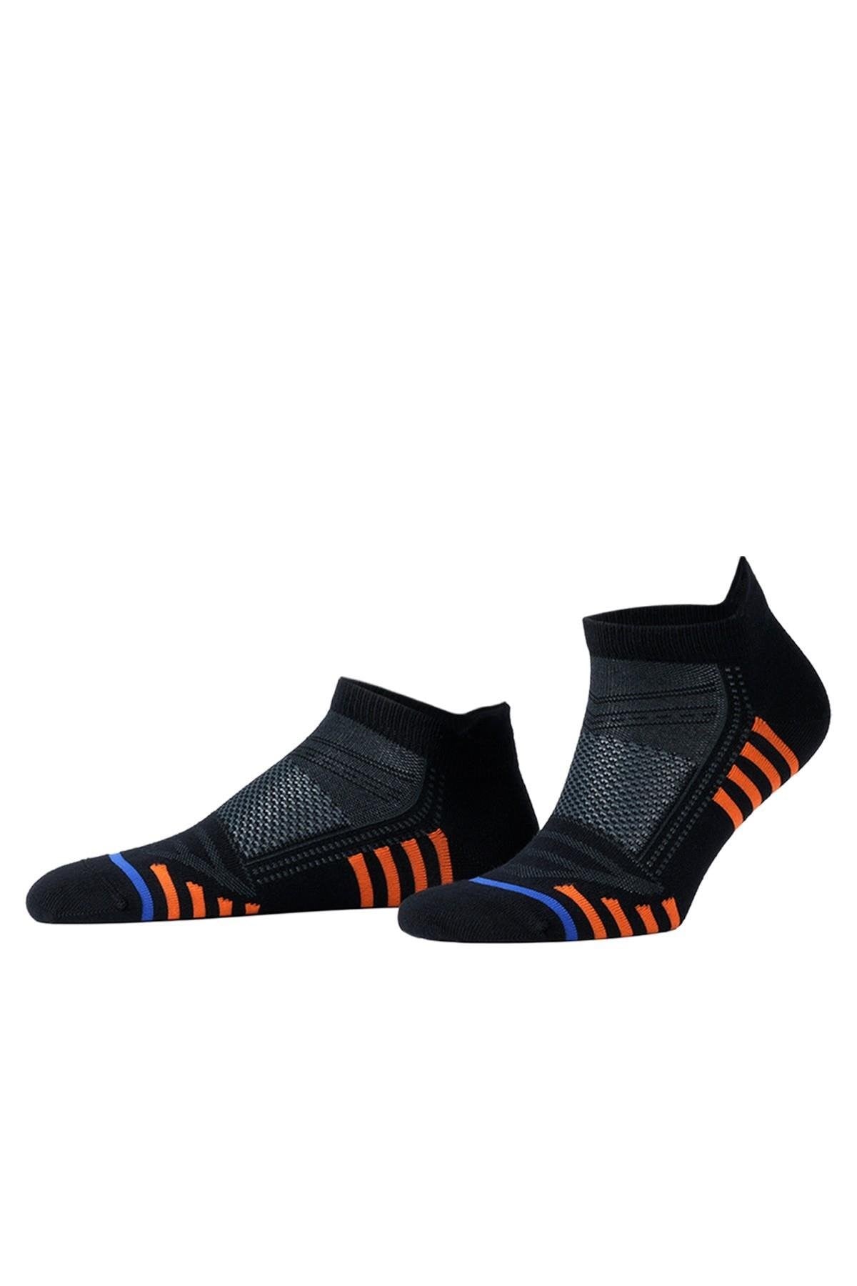 Mısırlı Unisex BAMBU HIGH PERFORMANCE Atletik 6 Çift Patik Çorap Çok Renkli
