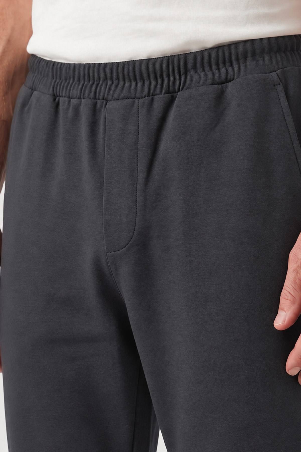 Mısırlı Unisex Pamuk Karışımlı Jogger Füme