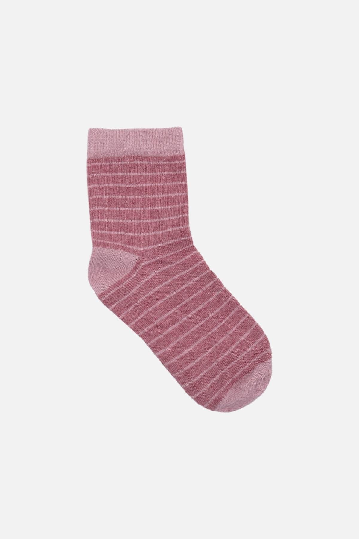 Mısırlı Unisex Pamuklu 3 Çift Çocuk Soket Çorap Çok Renkli
