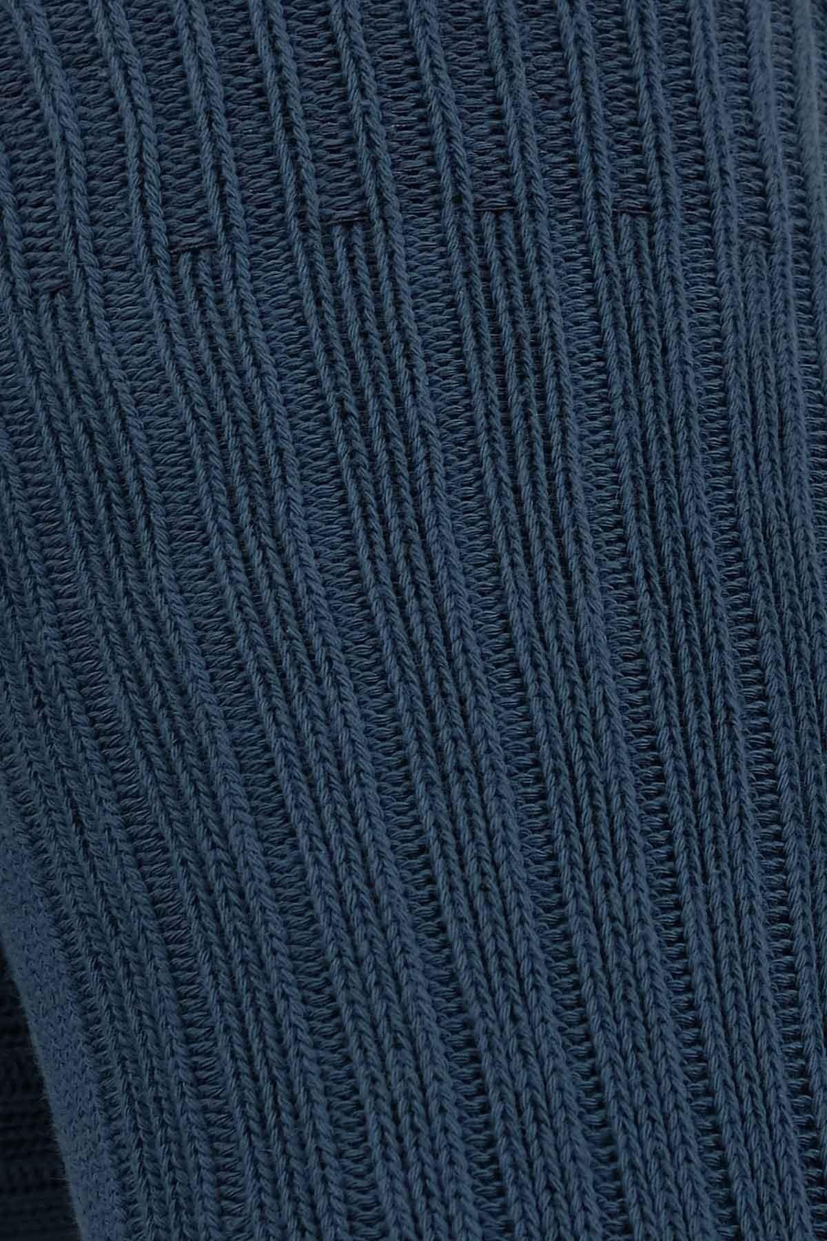 Mısırlı Unisex Pamuklu Bio Cotton Kışlık Soket Çorap Lacivert