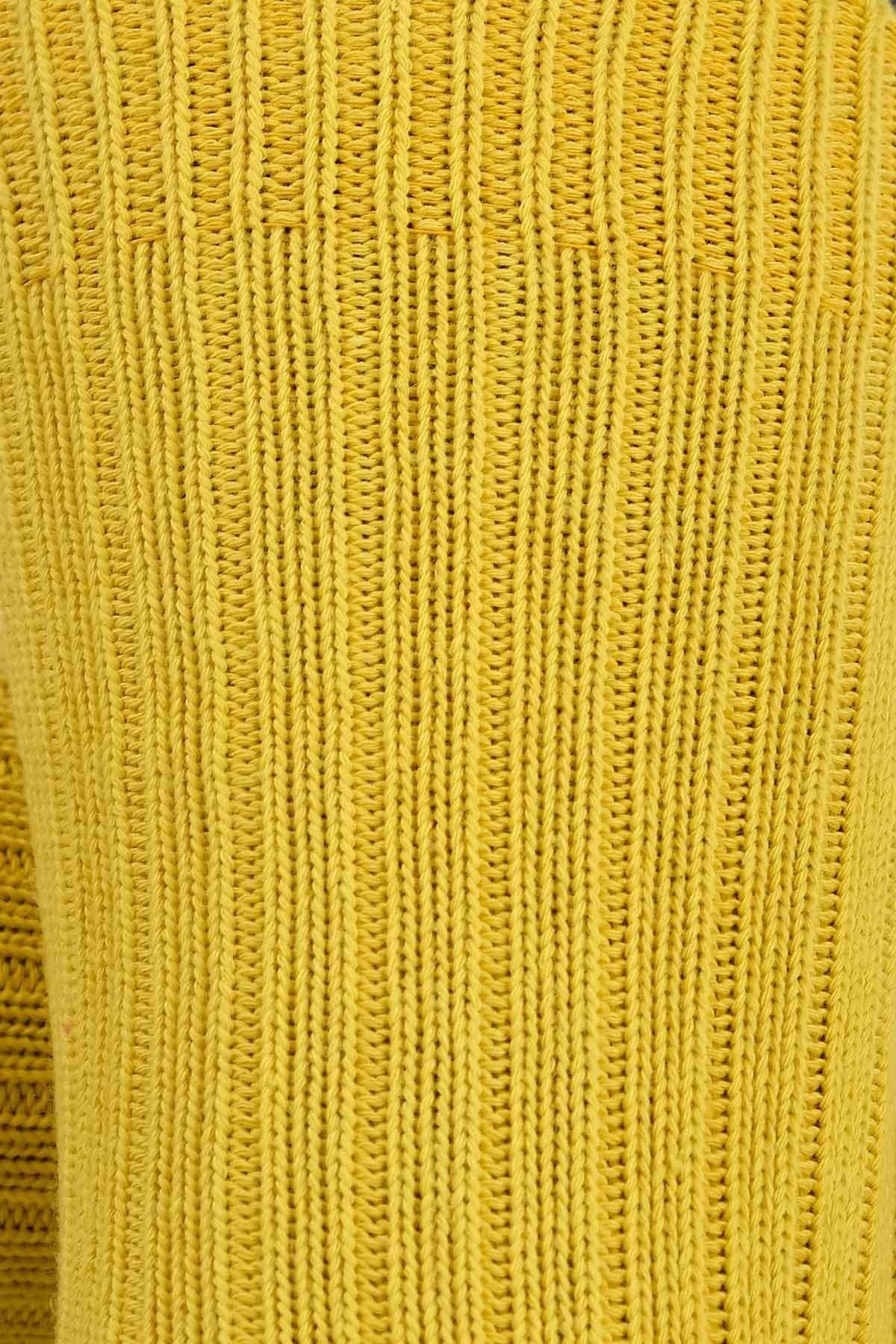 Mısırlı Unisex Pamuklu Bio Cotton Kışlık Soket Çorap Sarı