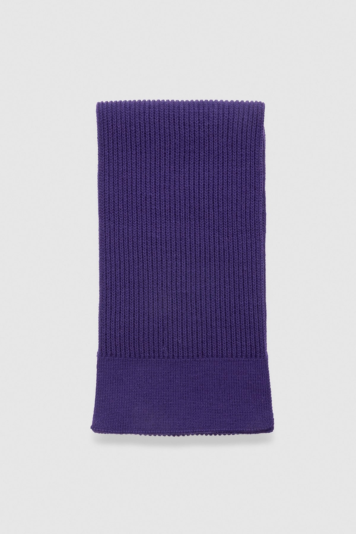 Mısırlı Unisex Yün Fitilli Atkı Mor