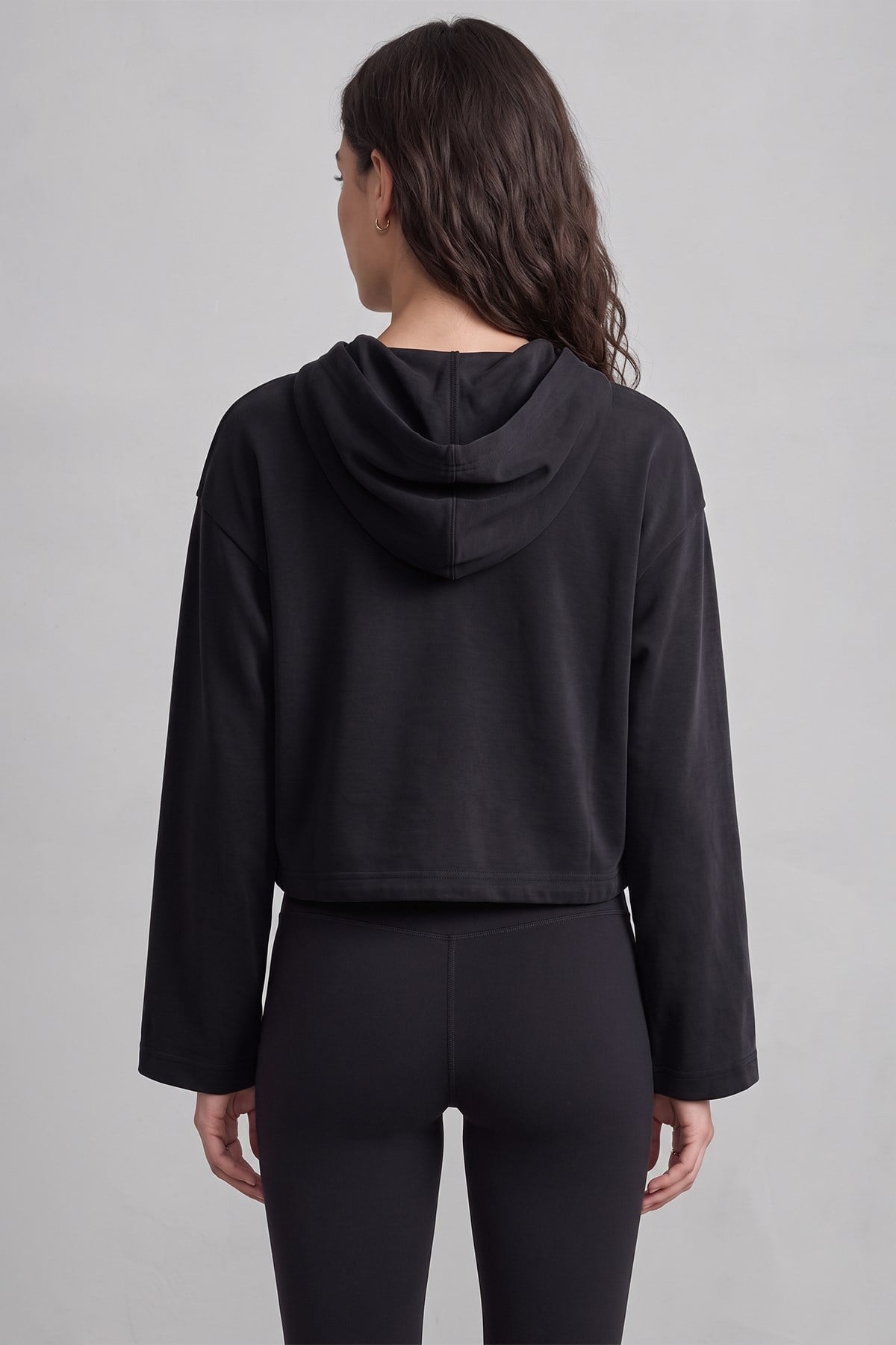 Mısırlı Yarım Kanguru Cep Kapüşonlu Sweatshirt Antrasit