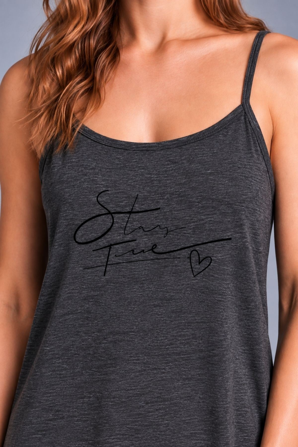 Vienetta Kadın Pamuk Karışımlı Ev-Plaj Elbisesi Klasik Antrasit