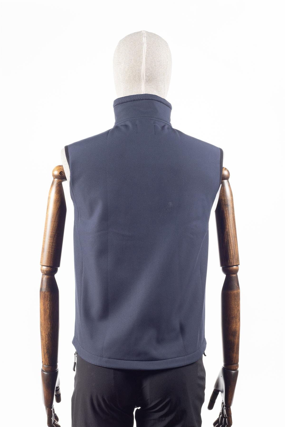 hugluoutdoorSoftshell Yelek Lacivert Fermuarlı Cepli Mevsimlik