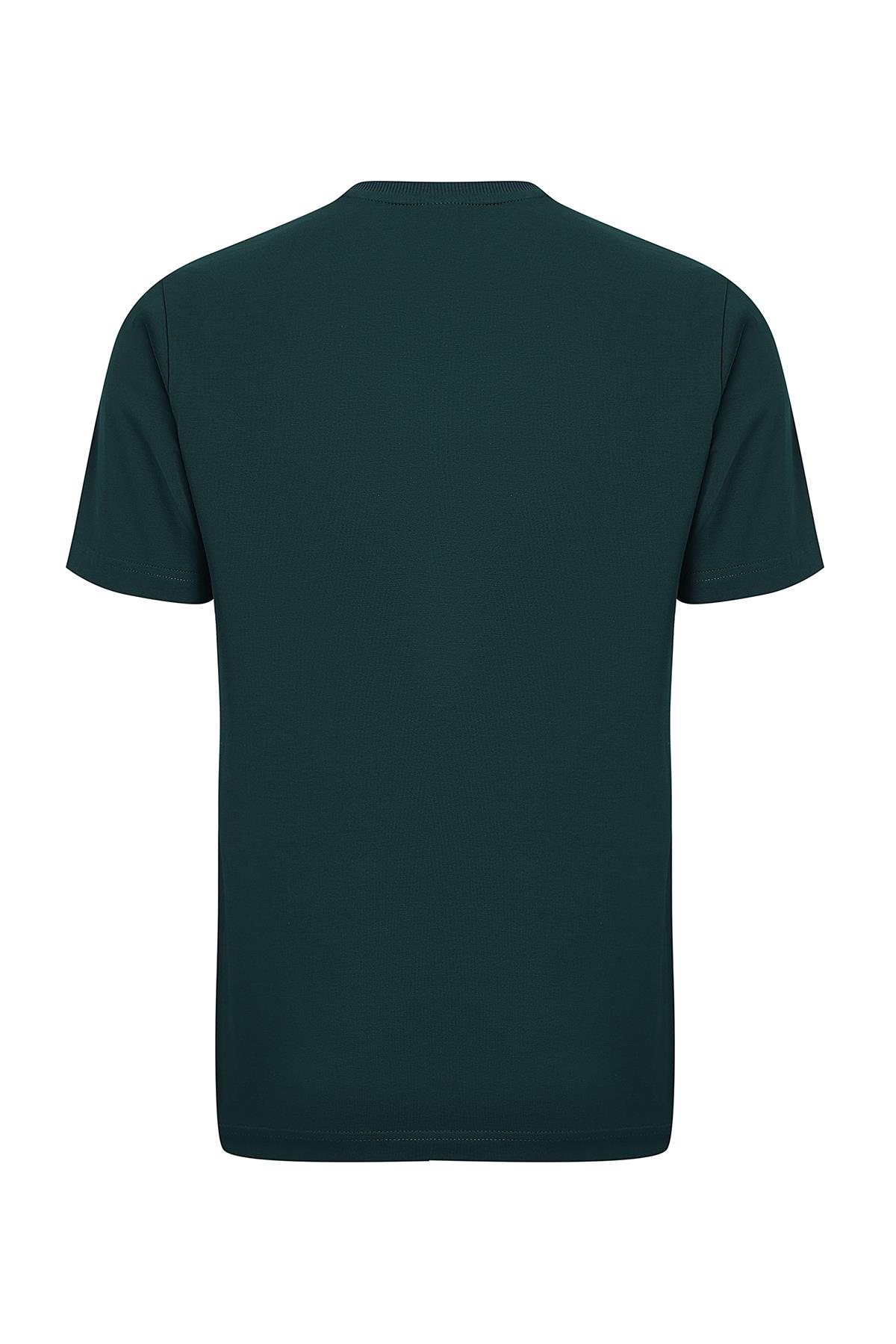 hugluoutdoorPetrol Yeşili Basic T-Shirt